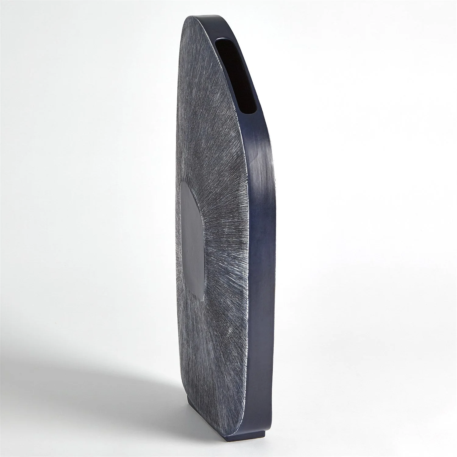 Global Views Offset Square Scratch Vase - Ink - Image 9