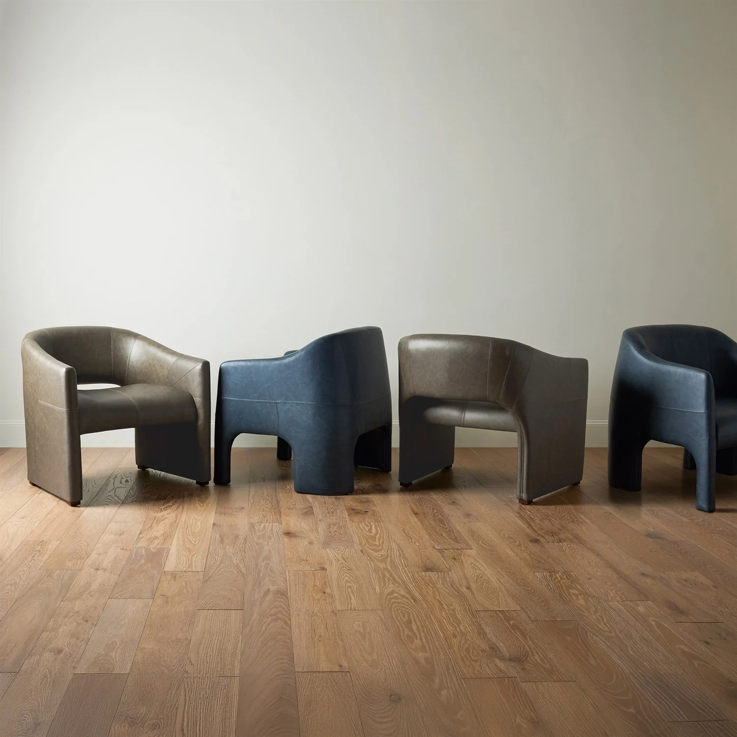 Global Views Olive Leather Winchester Chair - Image 7