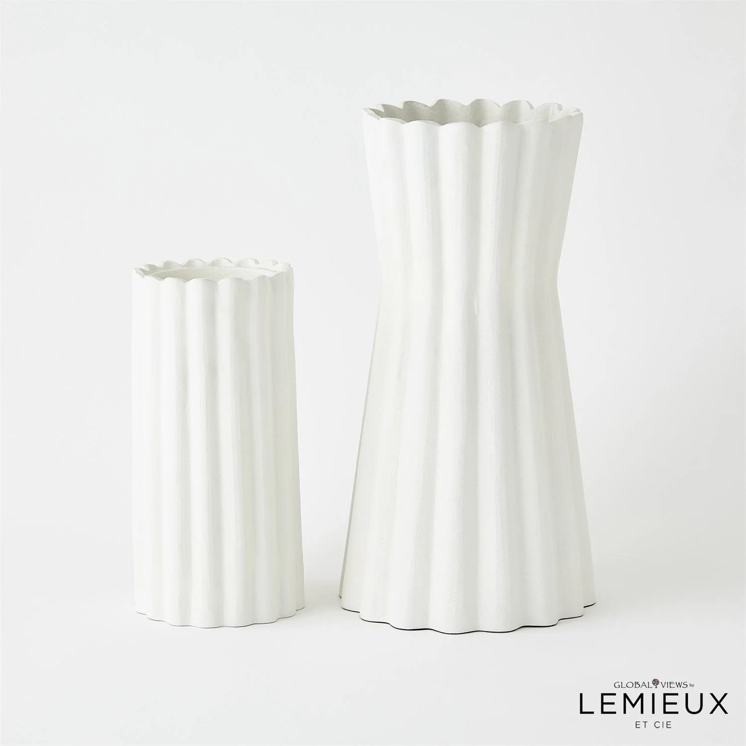Global Views Olivier Candle Holder & Gaspard Vase - Image 4
