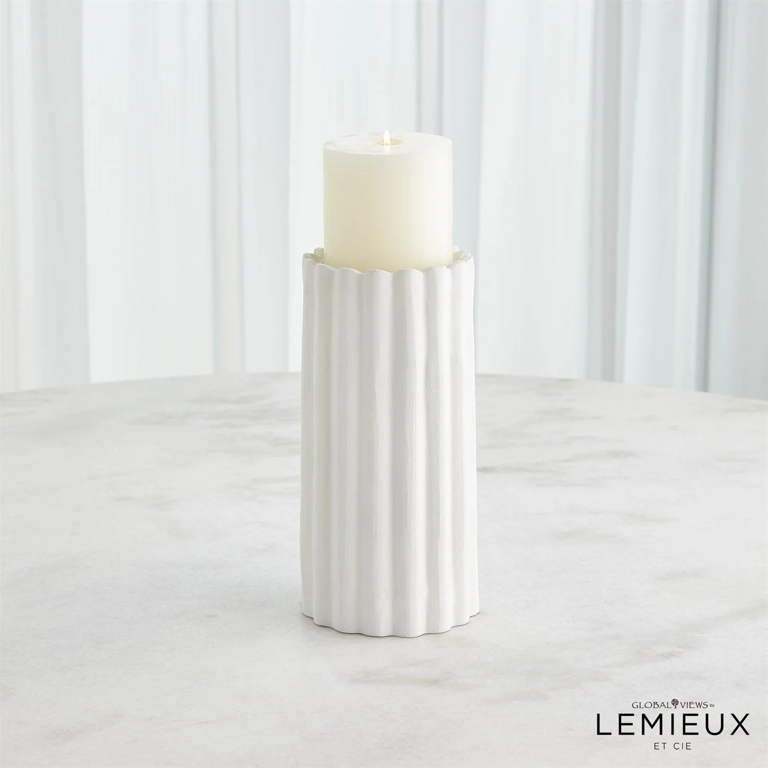 Global Views Olivier Candle Holder & Gaspard Vase - Image 7