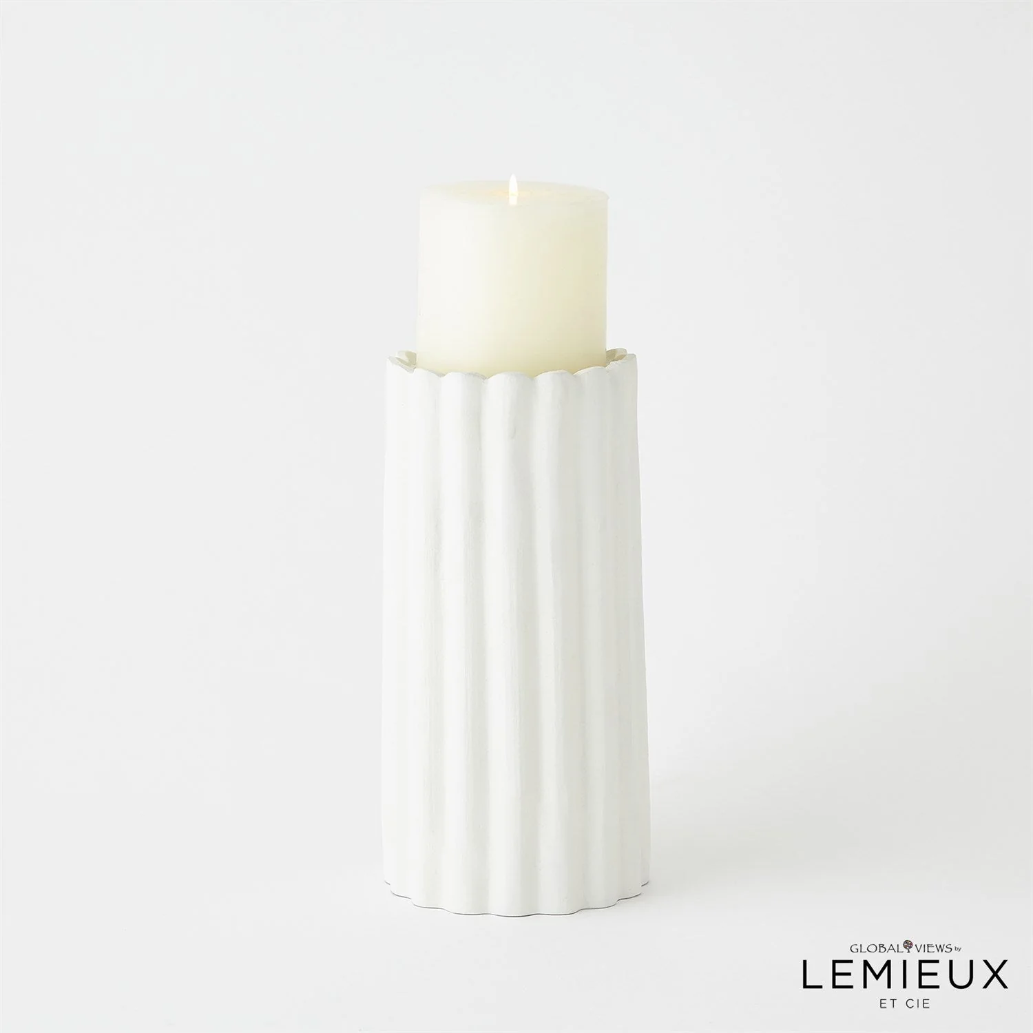 Global Views Olivier Candle Holder & Gaspard Vase - Image 8