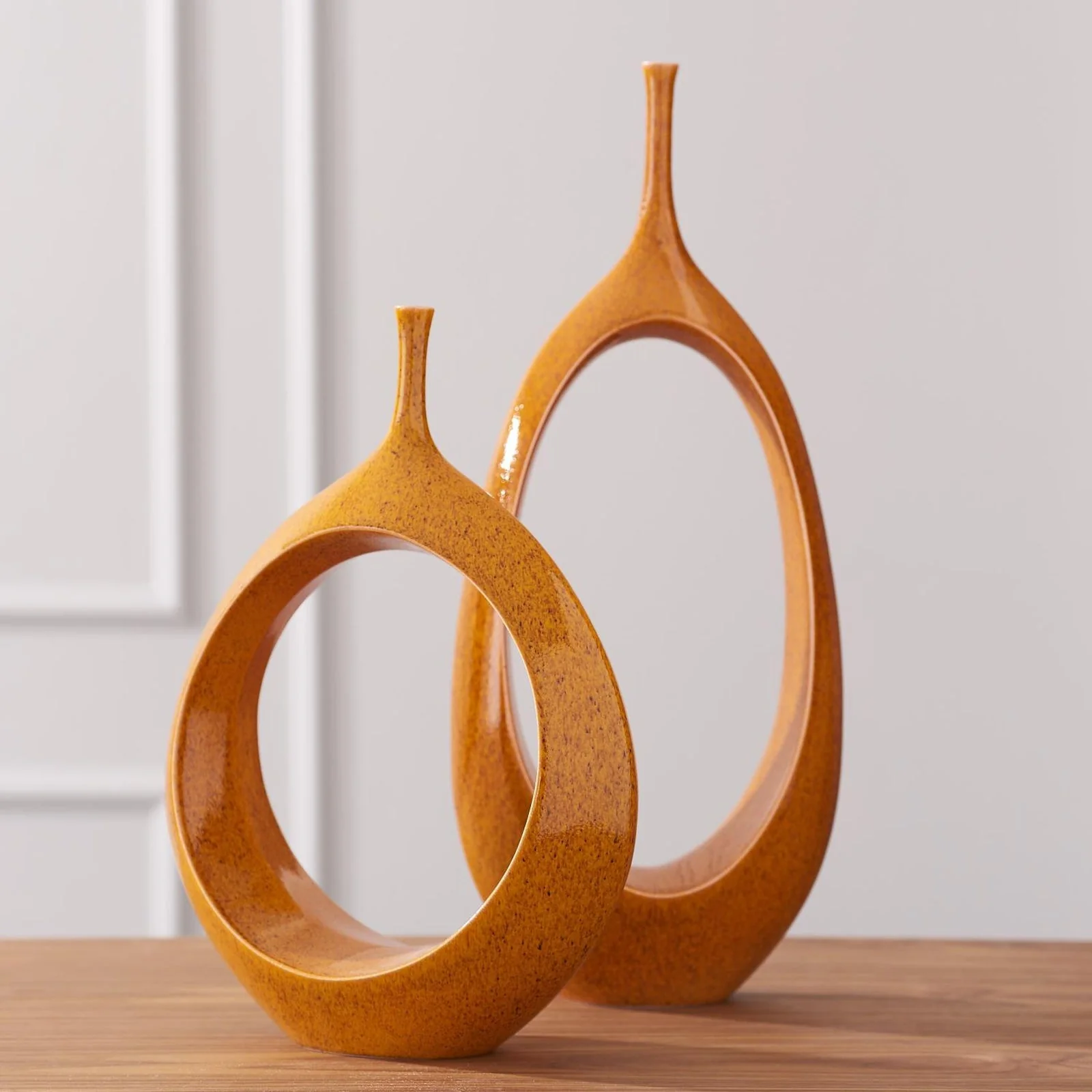 Global Views Open Oval Ring Vase - Image 6
