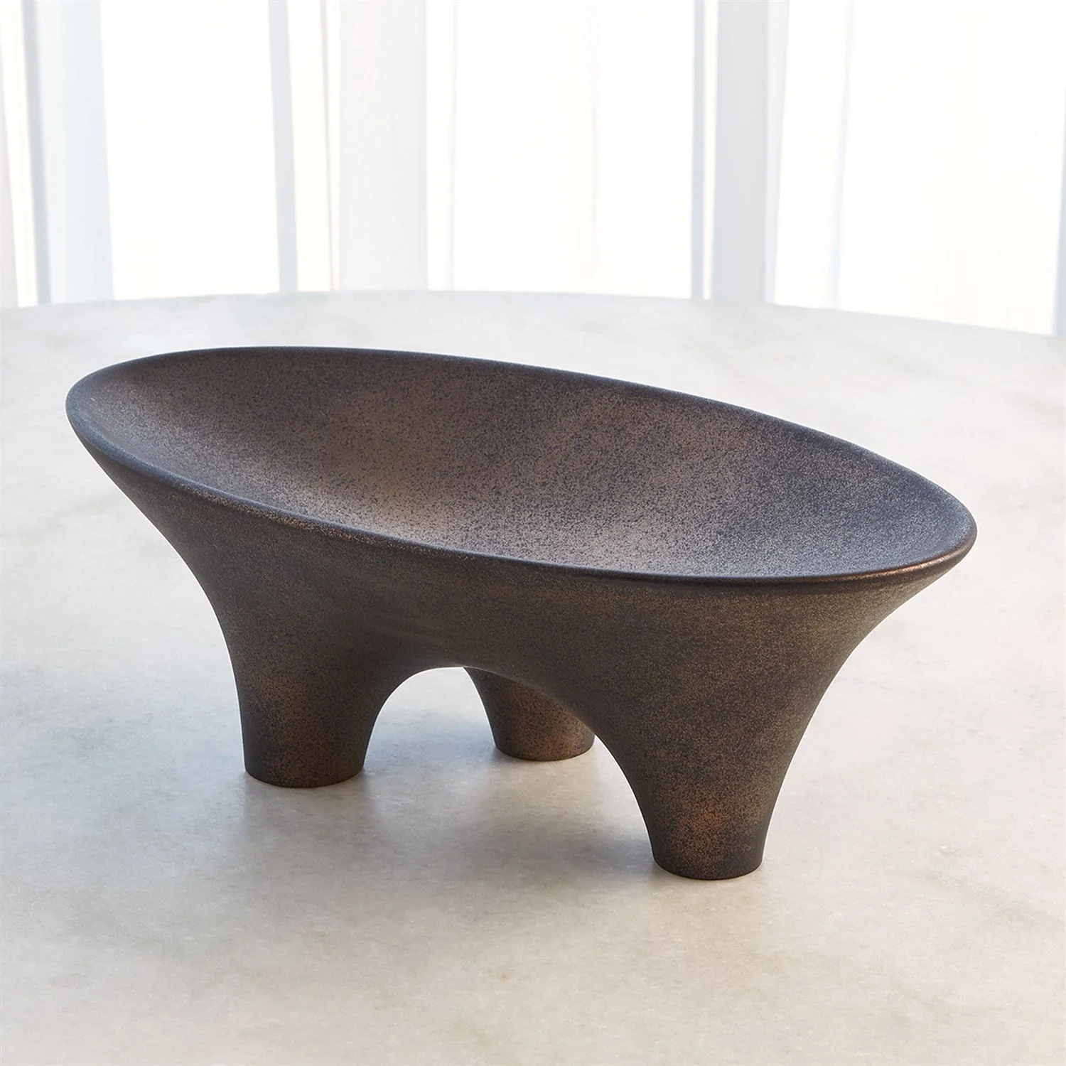 Global Views Opus Triple Leg Bowl - Bronze - Image 6
