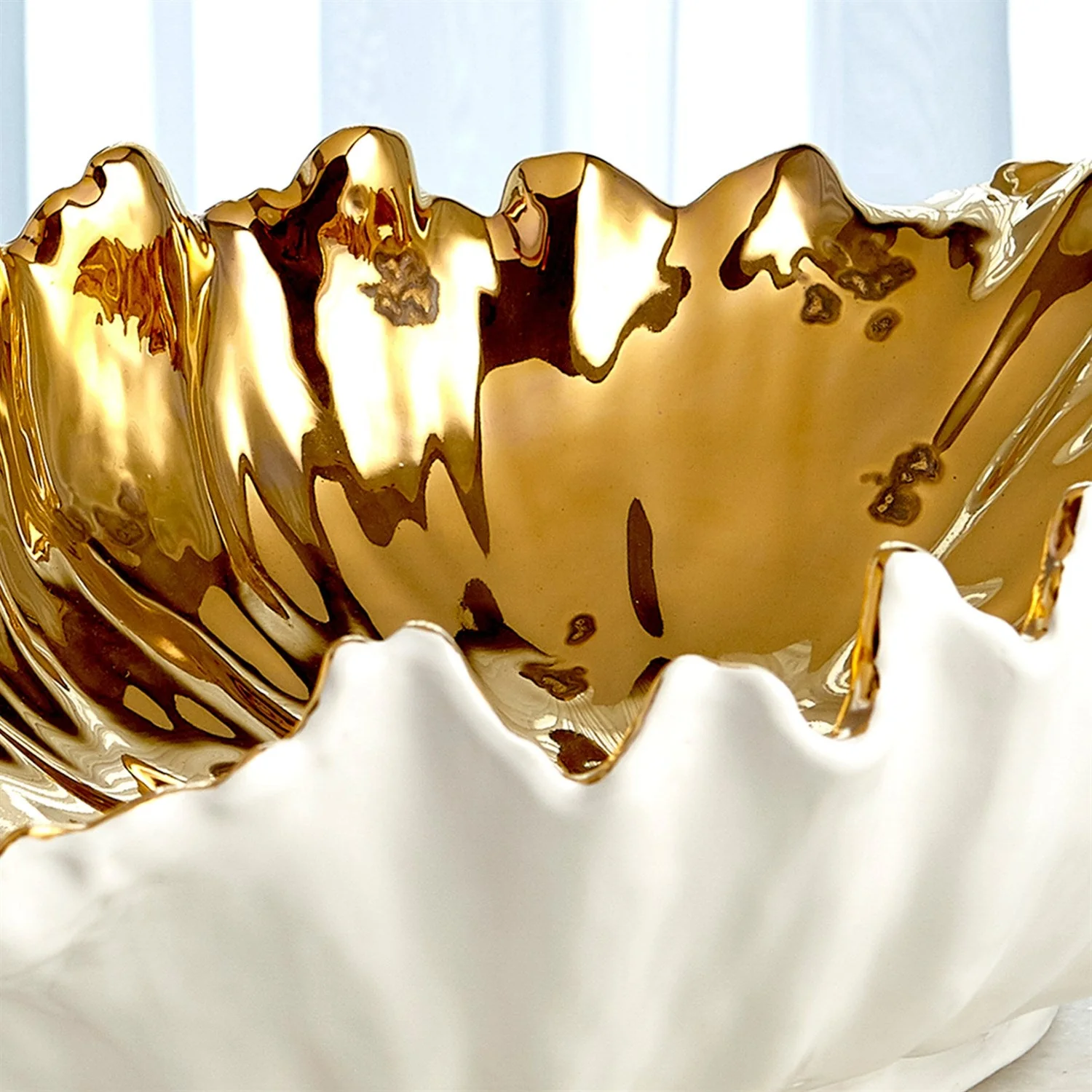 Global Views Organic Wave Oval Bowl by Ashley Childers - Image 6