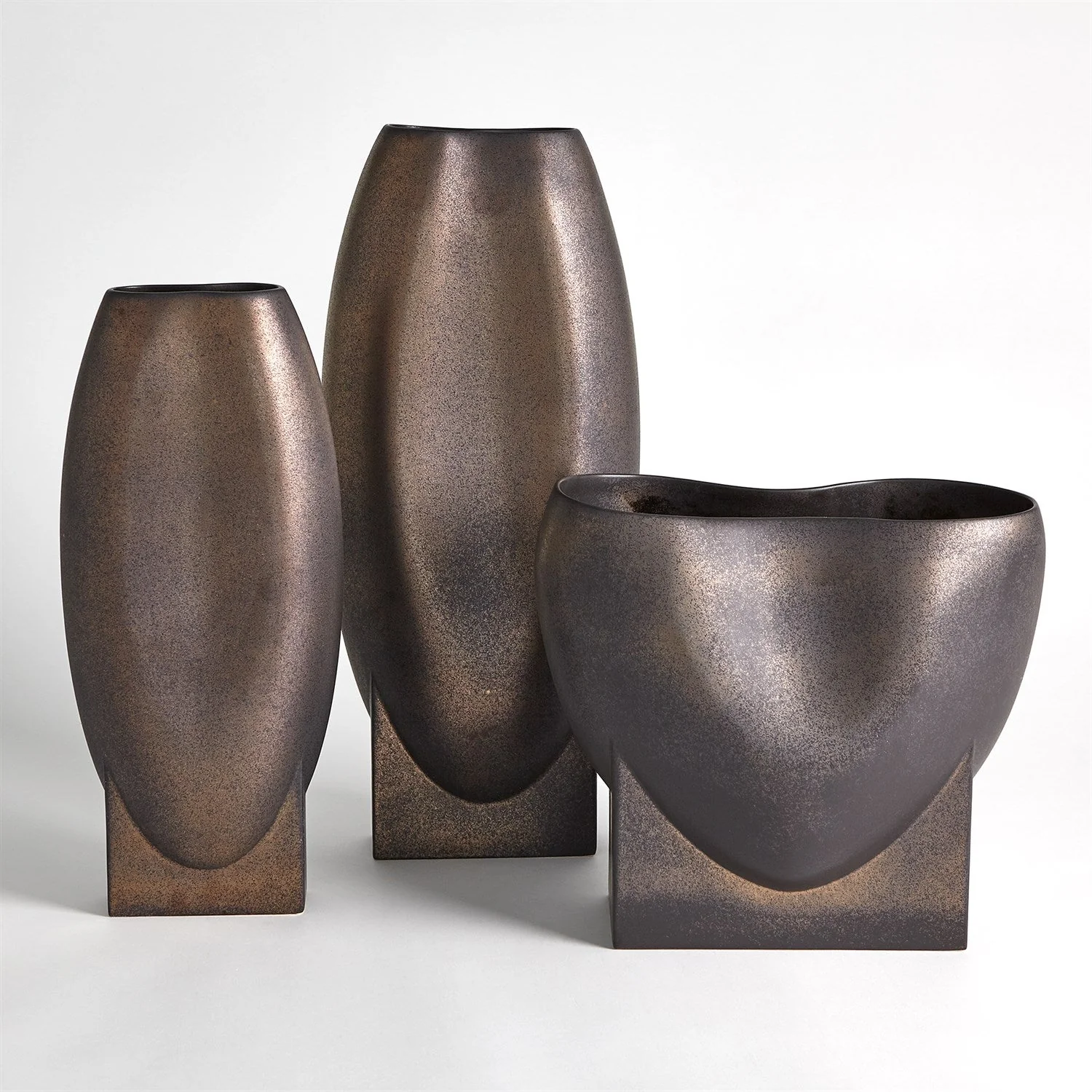 Global Views Orpheus Vases & Bowl - Bronze - Image 3