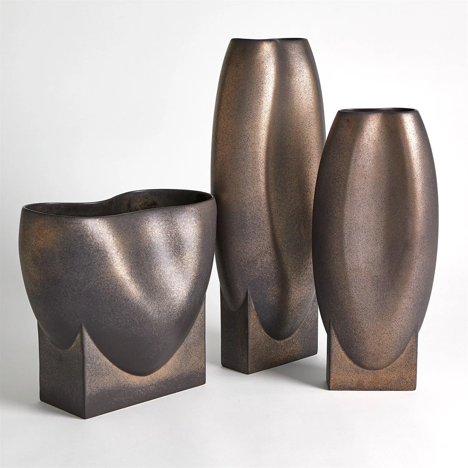 Global Views Orpheus Vases & Bowl - Bronze - Image 4