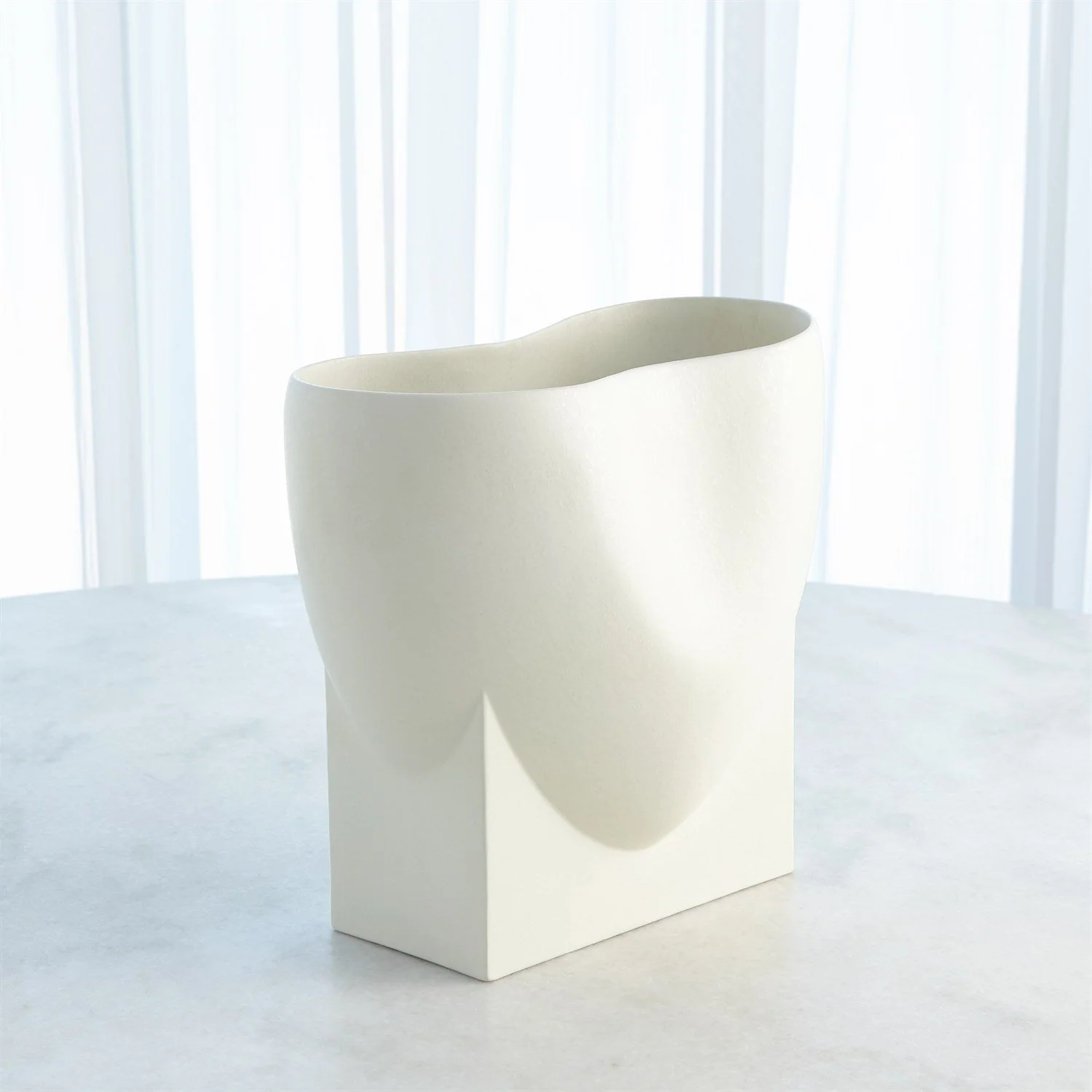 Global Views Orpheus Vases & Bowl - Ivory - Image 5