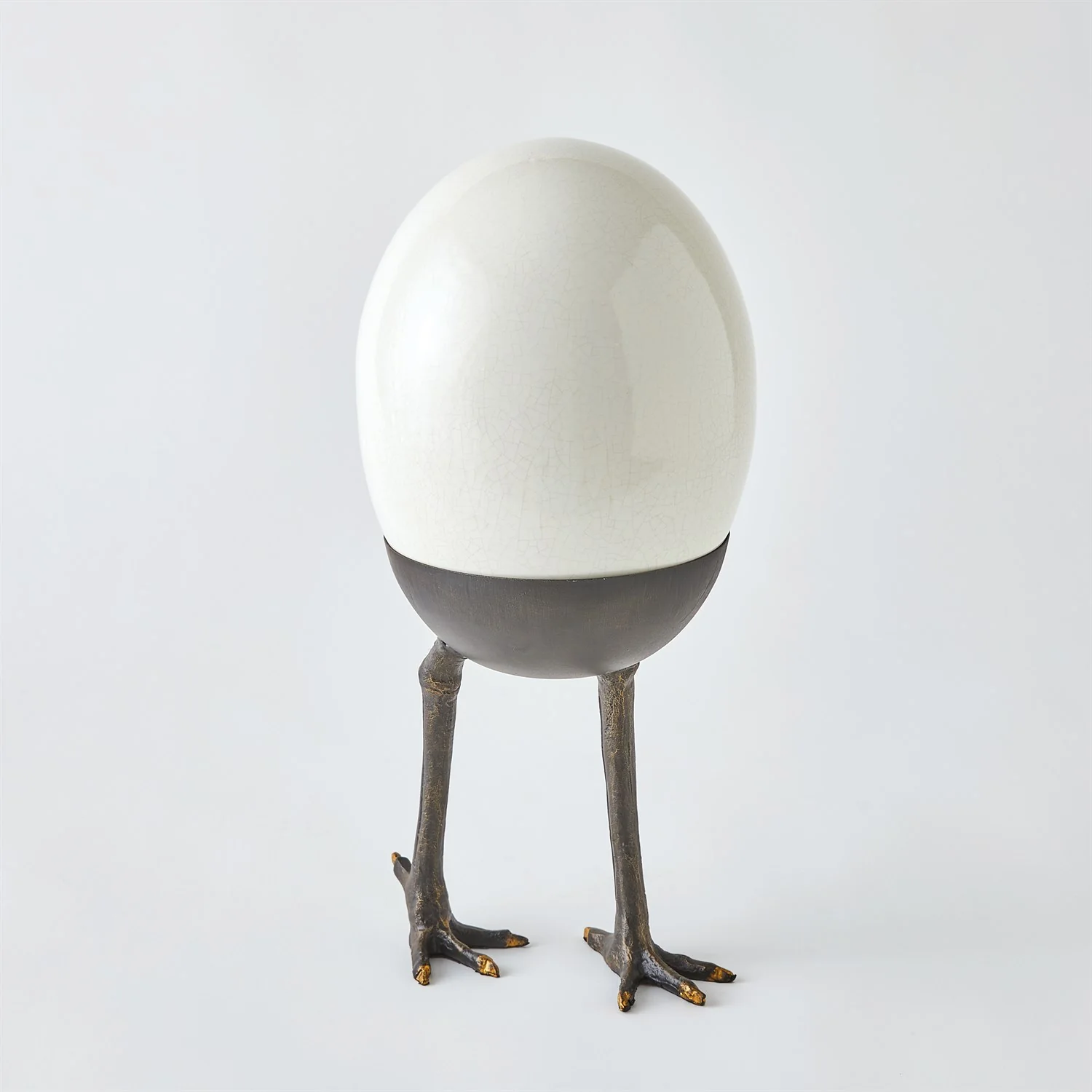 Global Views Ostrich Egg on Legs - Image 3
