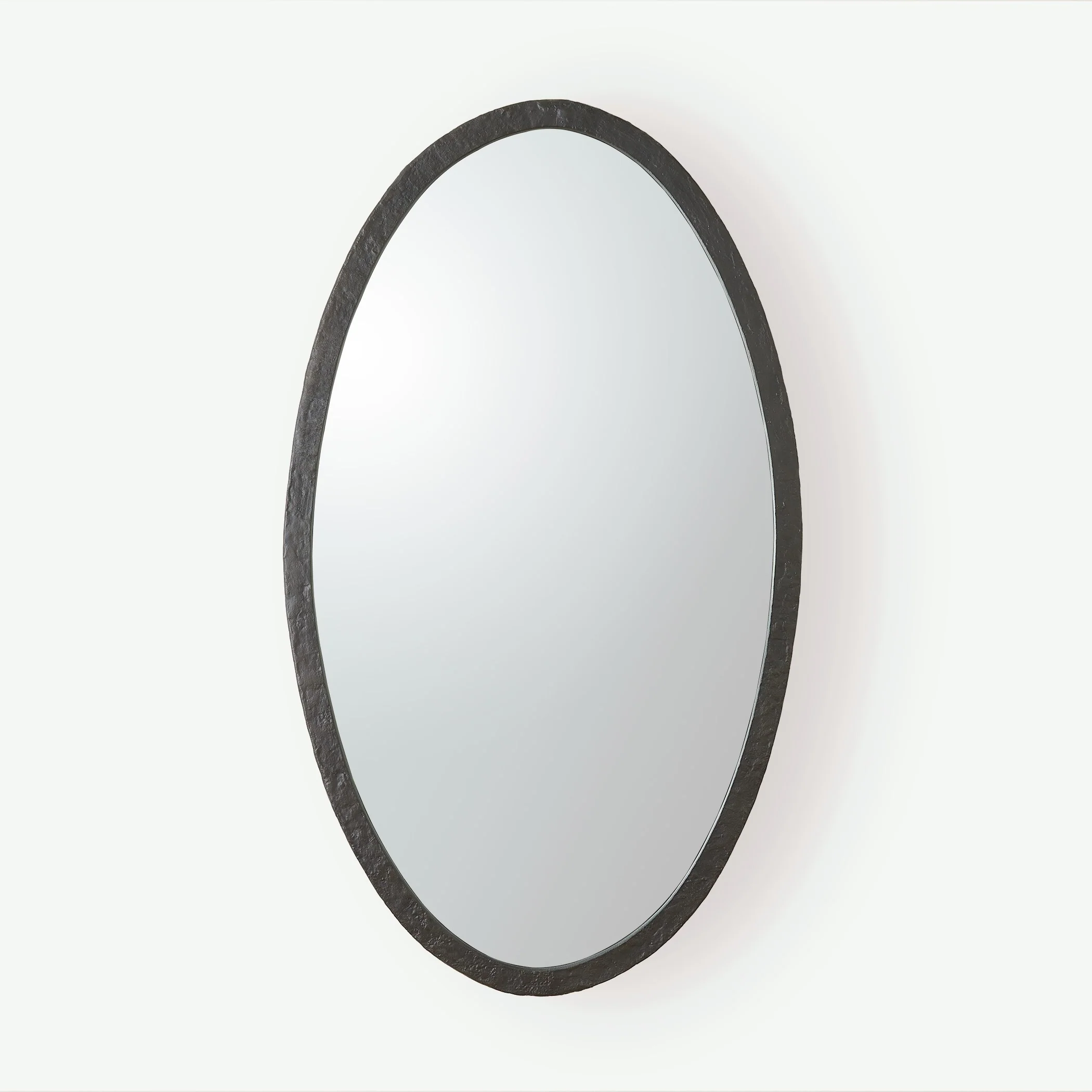Global Views Oval Mirror Forged Iron - Image 5