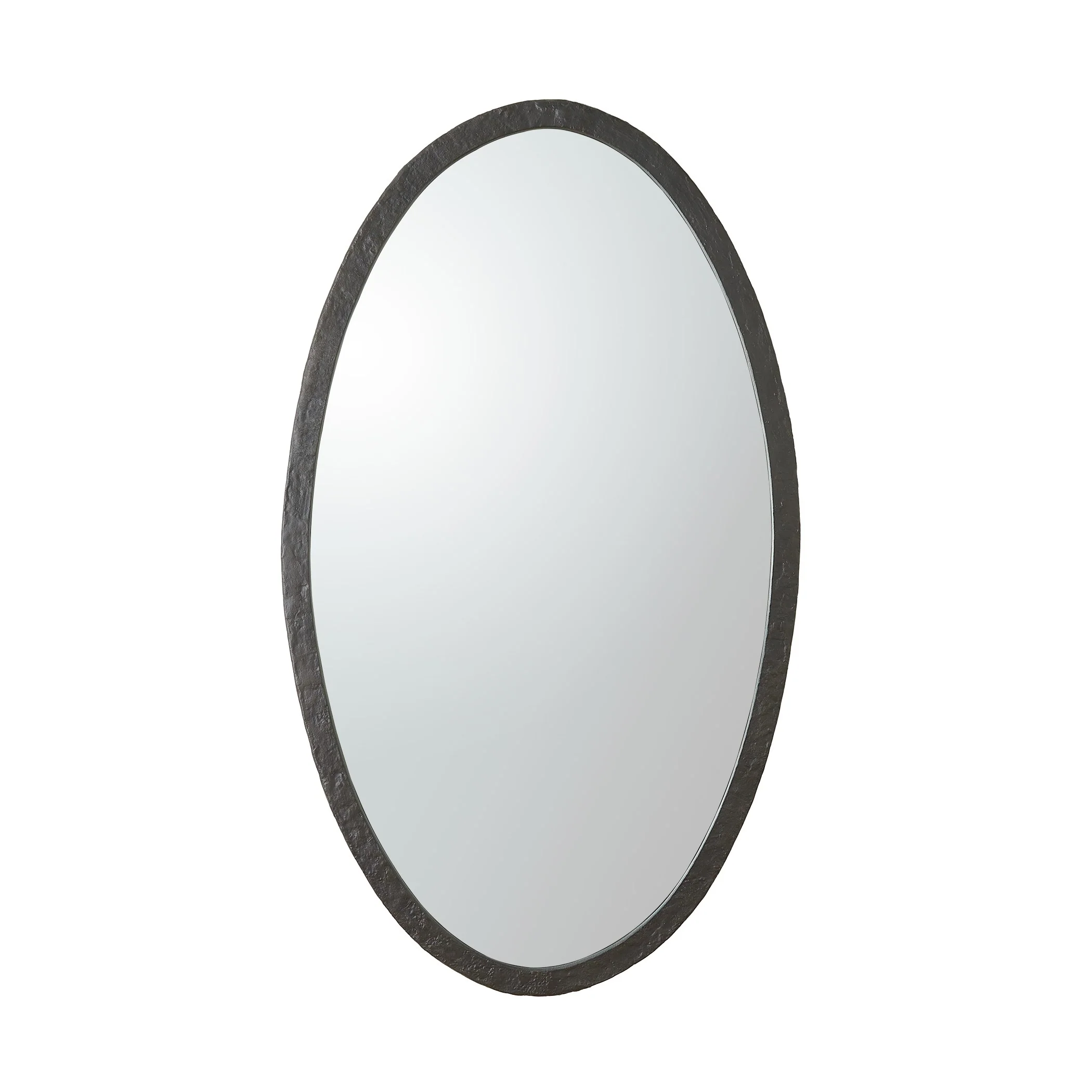 Global Views Oval Mirror Forged Iron - Image 6