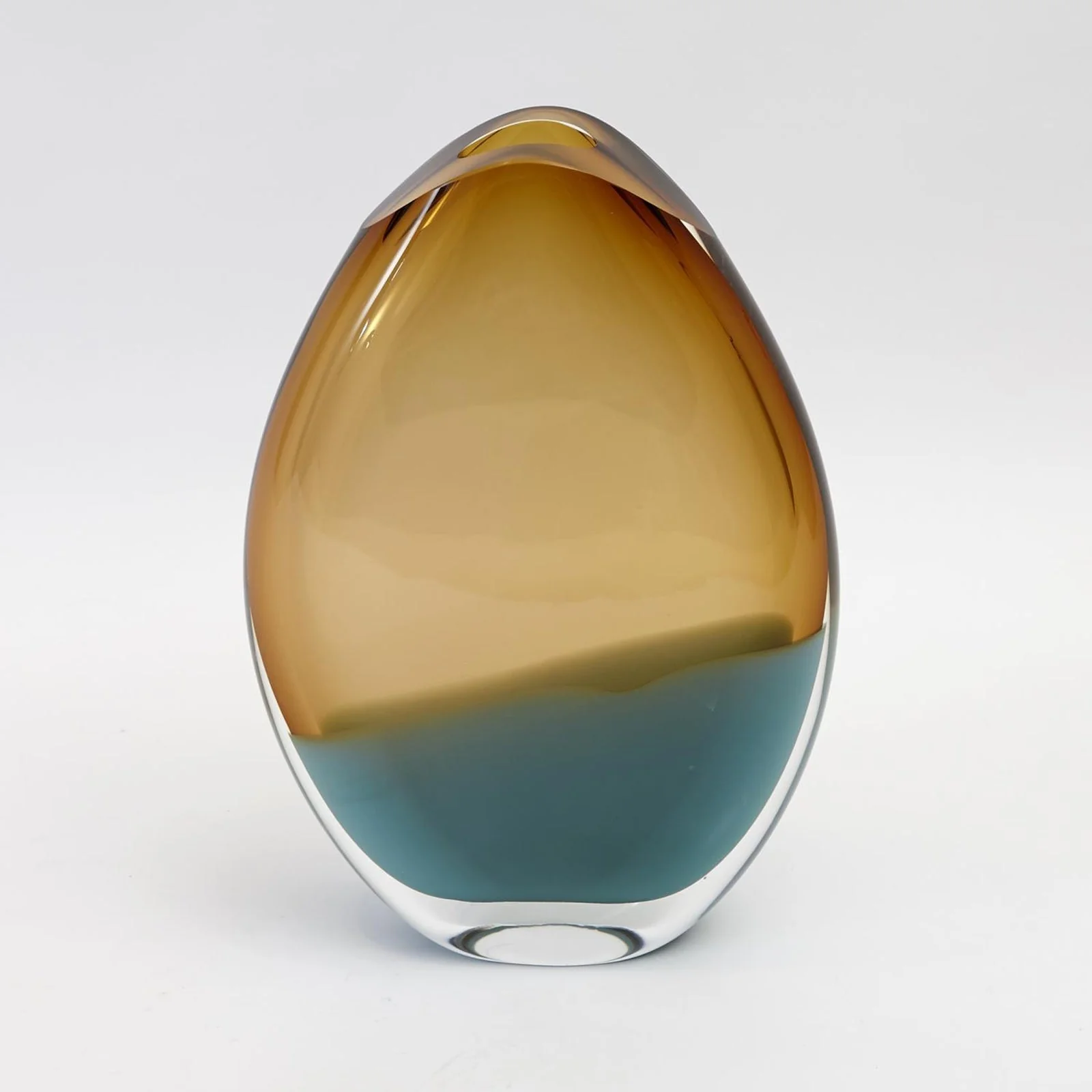 Global Views Oval Vase-Pistachio Amber - Image 3