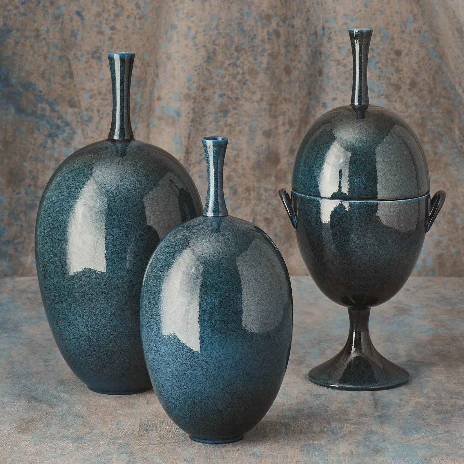 Global Views Ovoid Vase-Celestial - Image 4