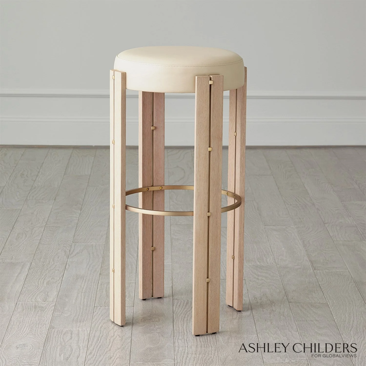Global Views Paxton Bar Stool by Ashley Childers - Image 2
