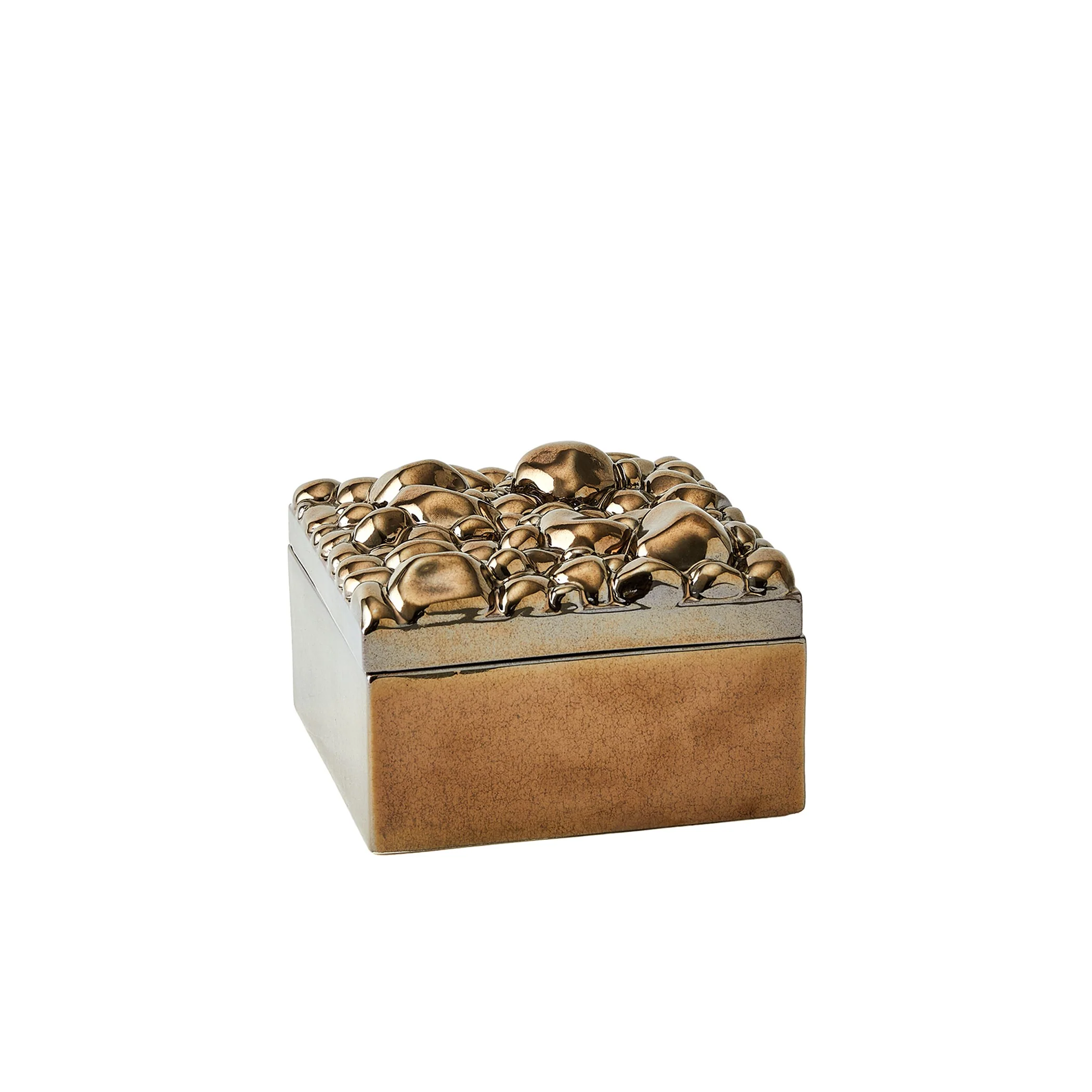 Global Views Pebbles Box Bronze - Image 10