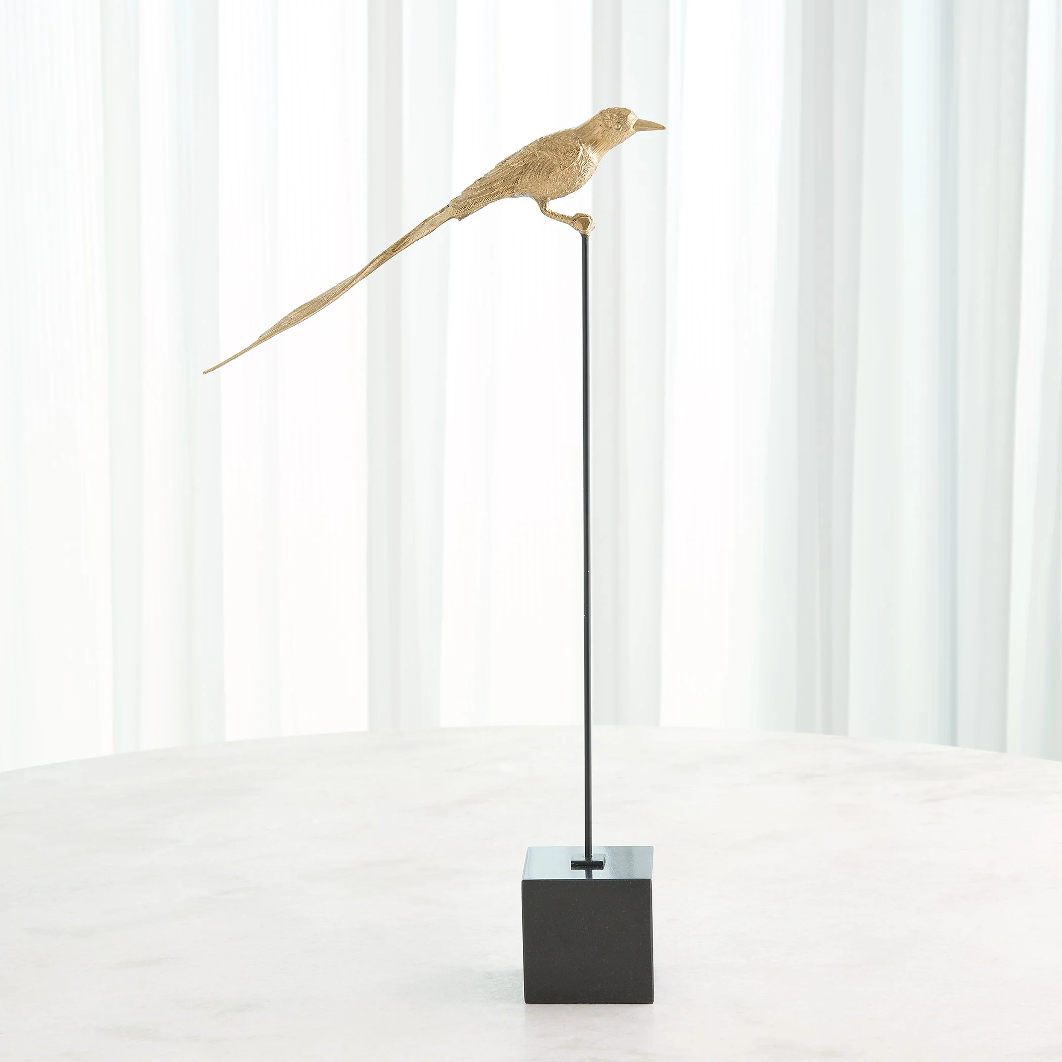 Global Views Perched Swallow Brass - Image 13