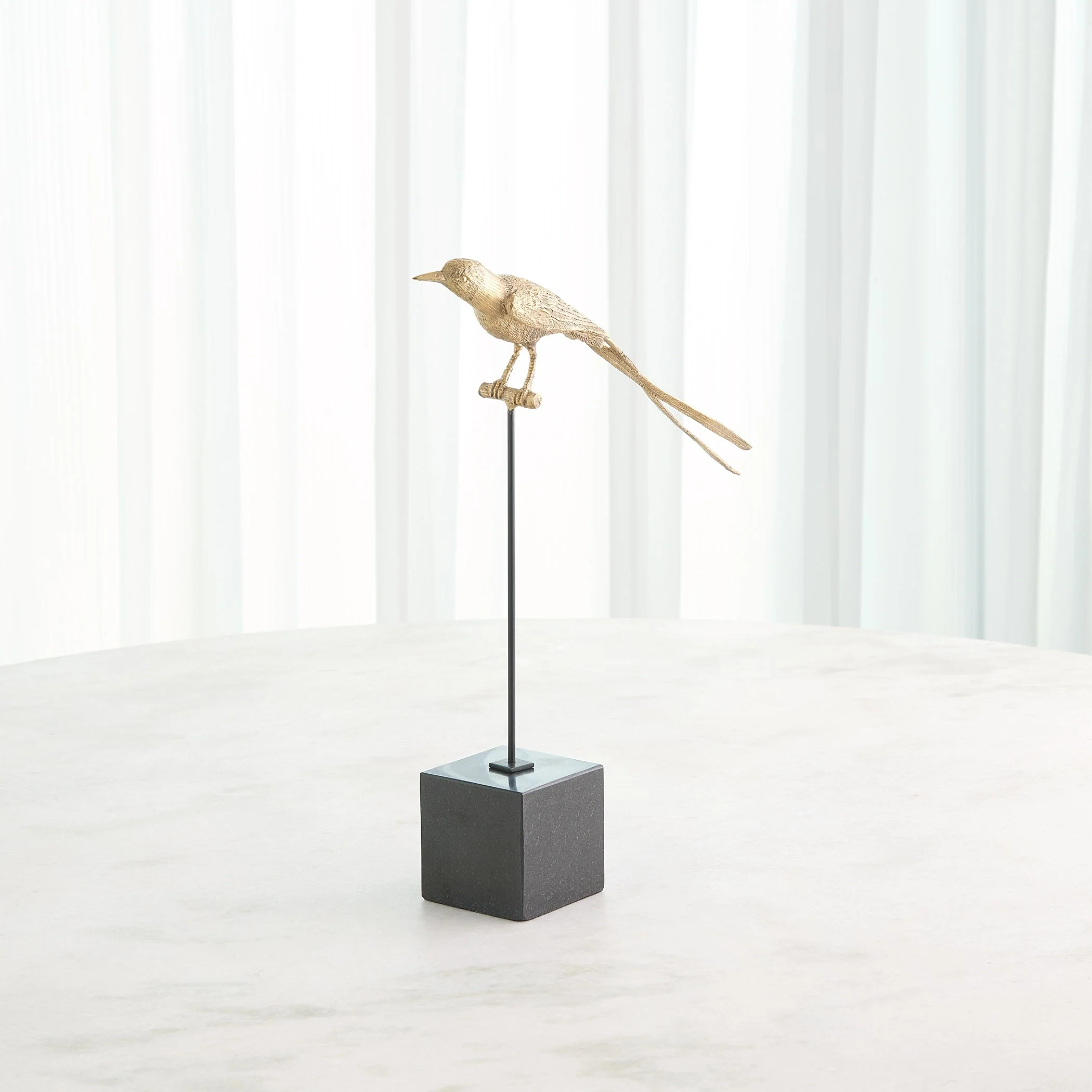 Global Views Perched Swallow Brass - Image 3