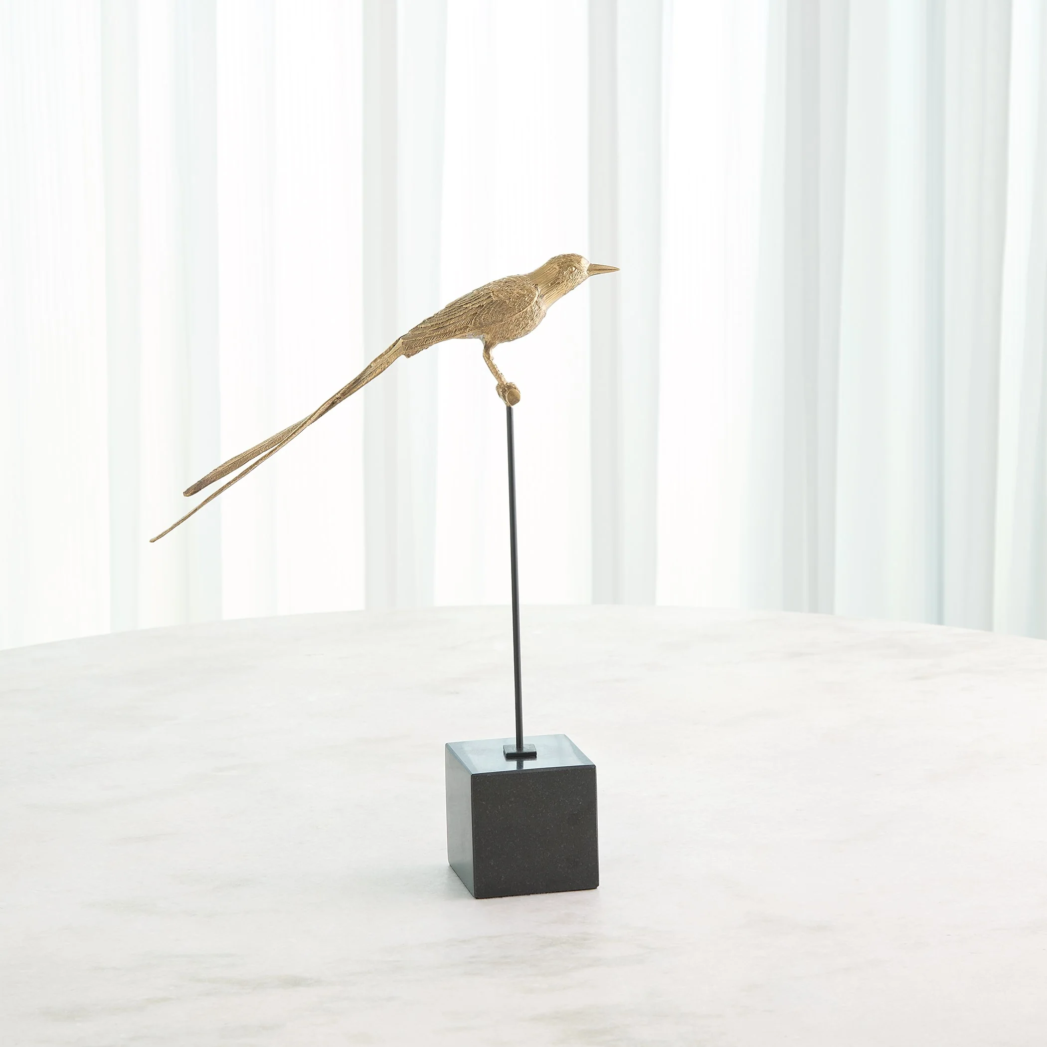 Global Views Perched Swallow Brass - Image 4