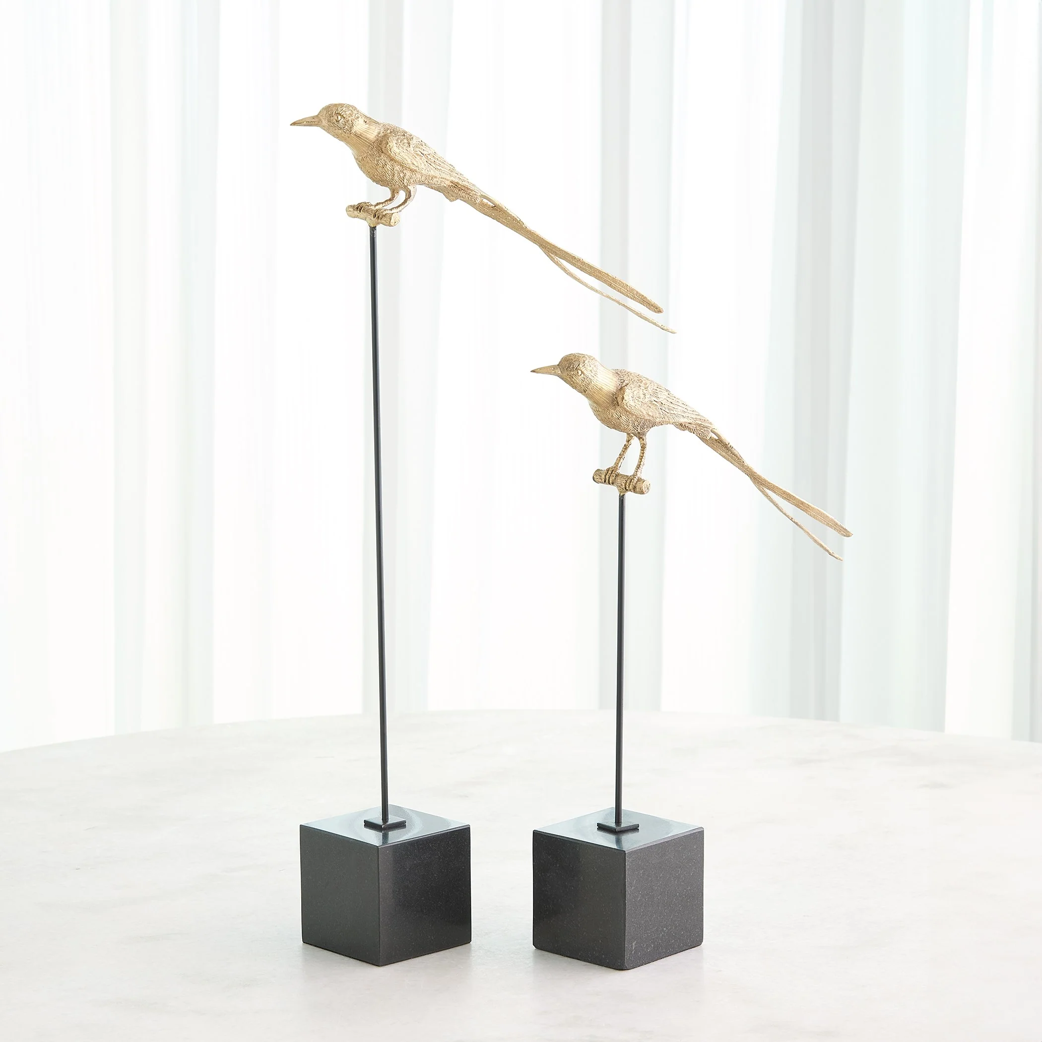 Global Views Perched Swallow Brass - Image 7