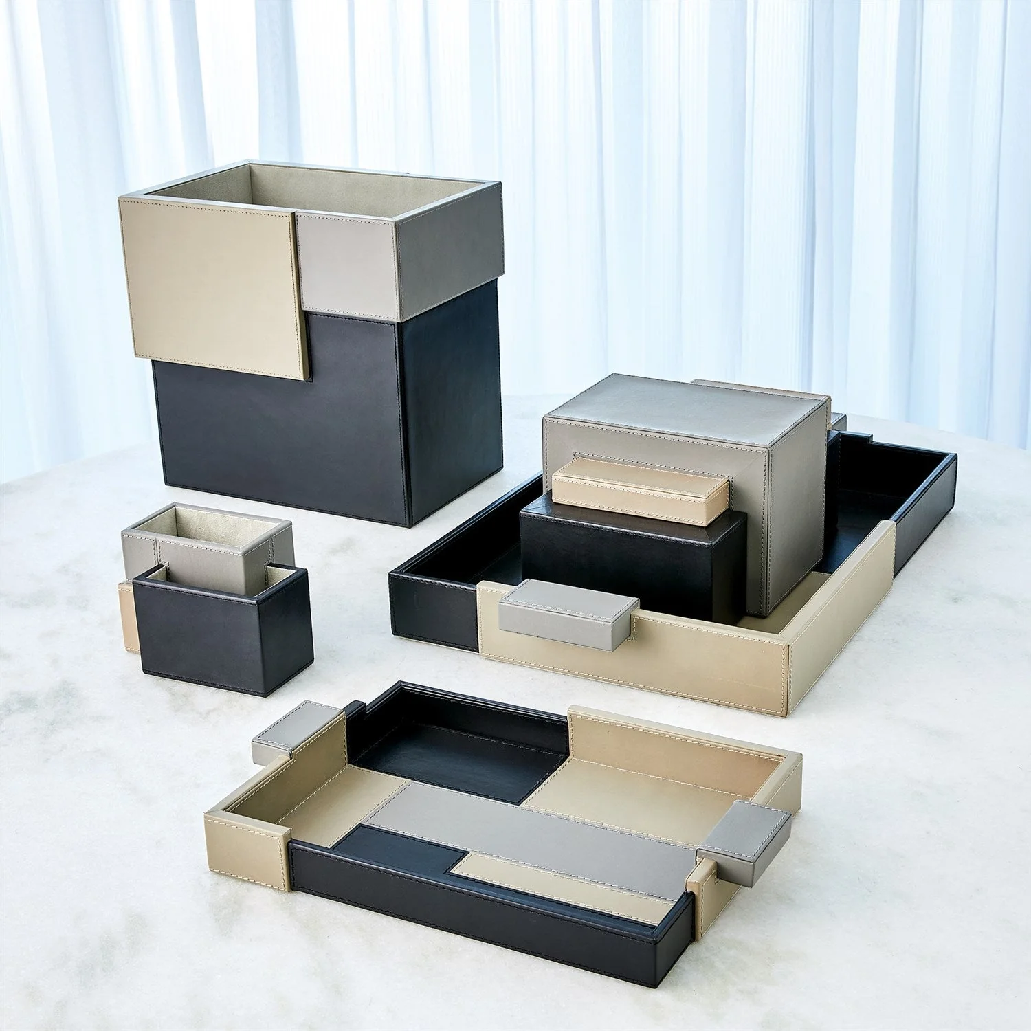 Global Views Piet TriColor Box - Image 9