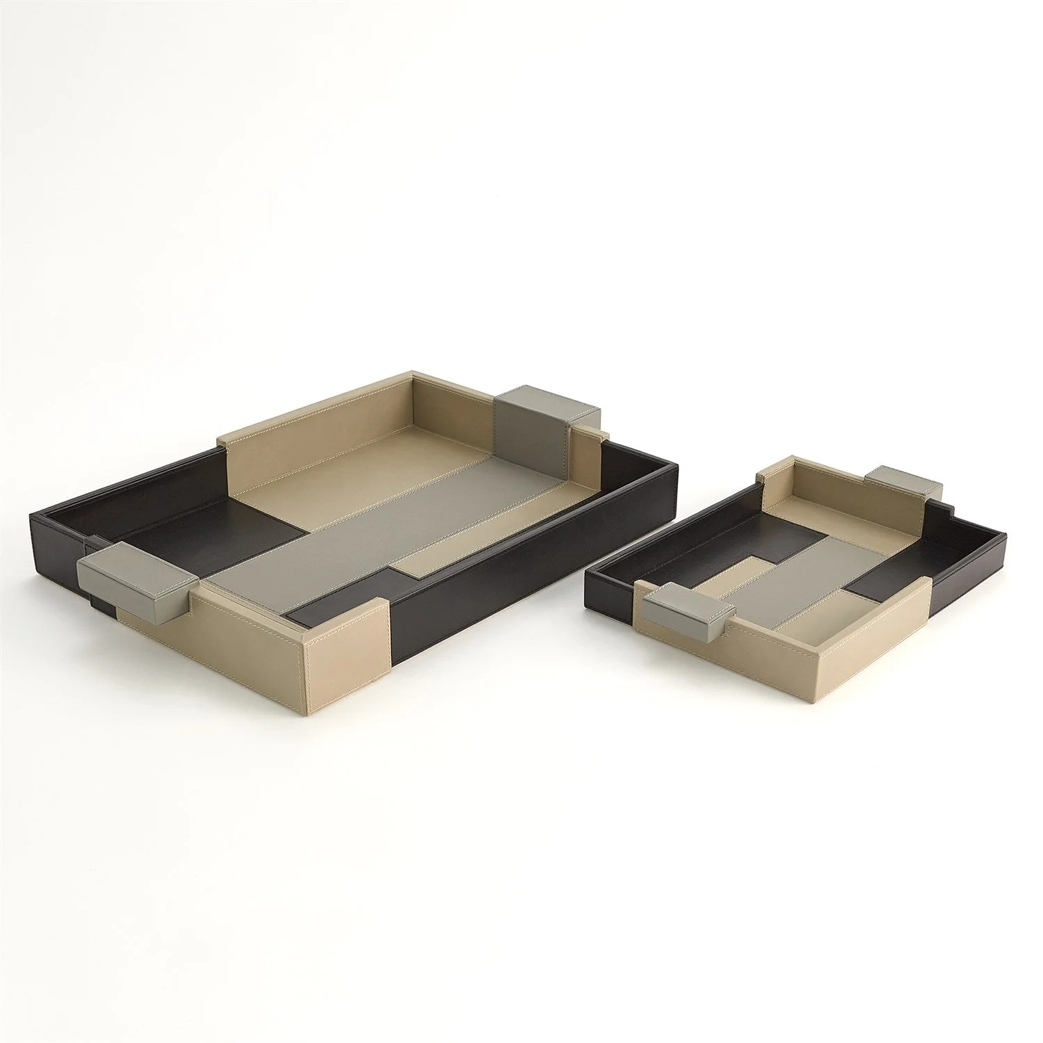 Global Views Piet TriColor Tray - Image 2
