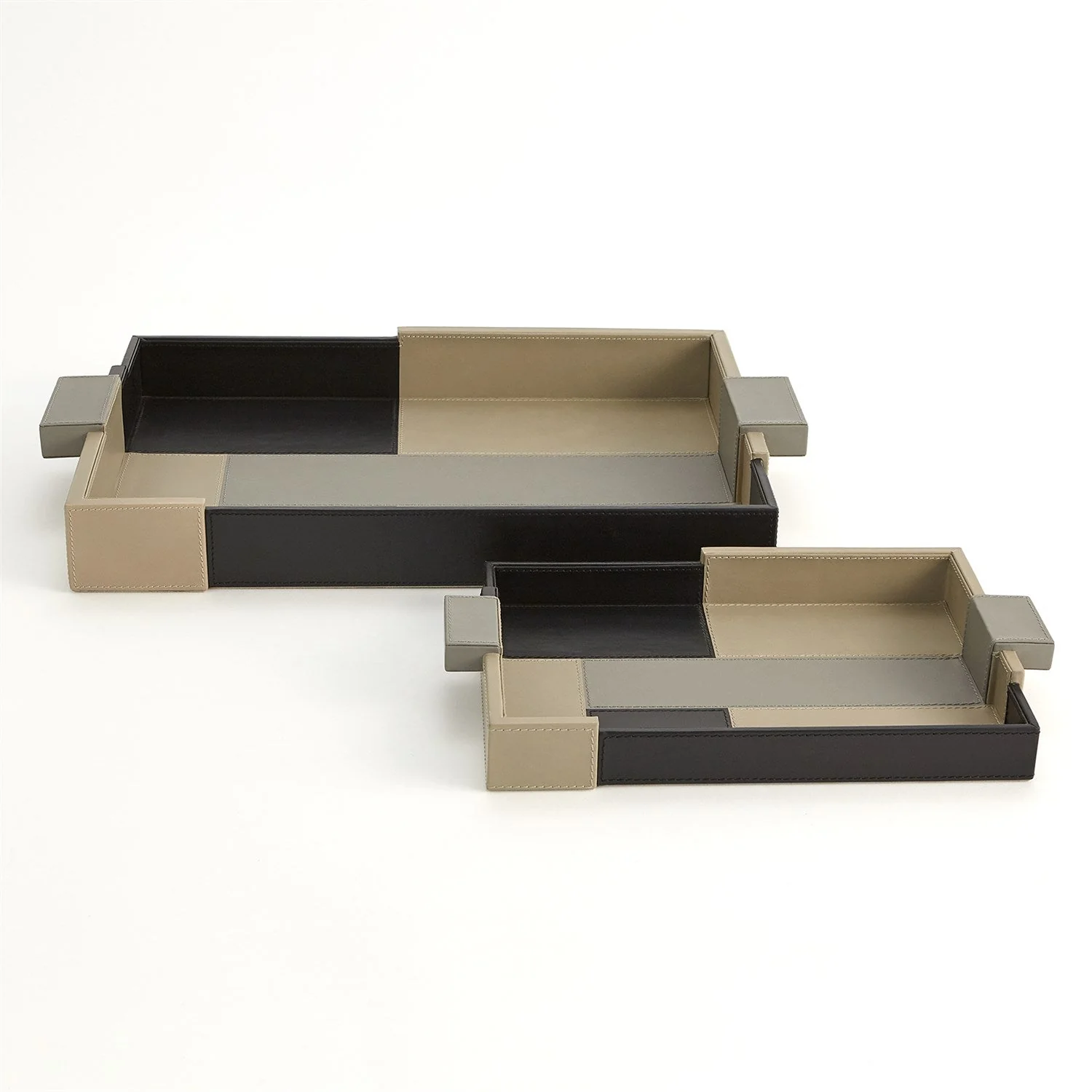 Global Views Piet TriColor Tray - Image 3