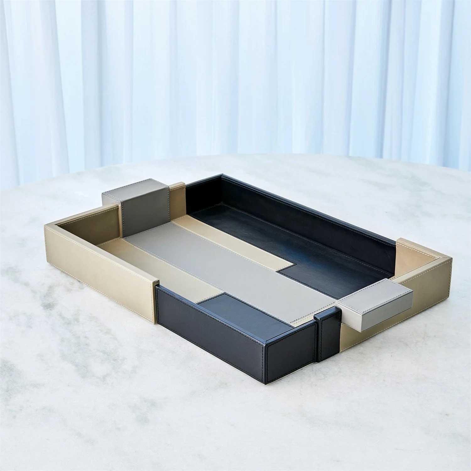 Global Views Piet TriColor Tray - Image 4