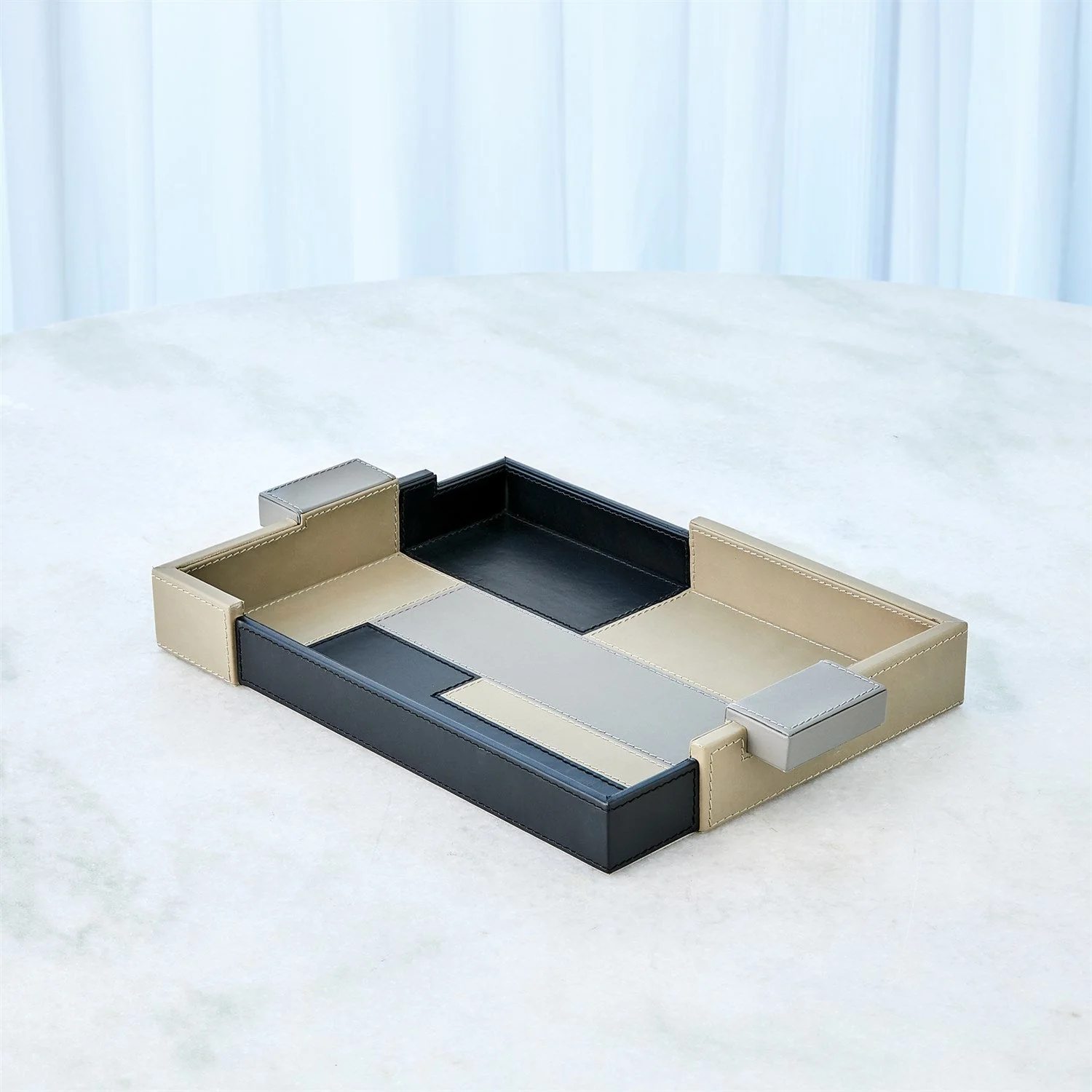 Global Views Piet TriColor Tray - Image 8