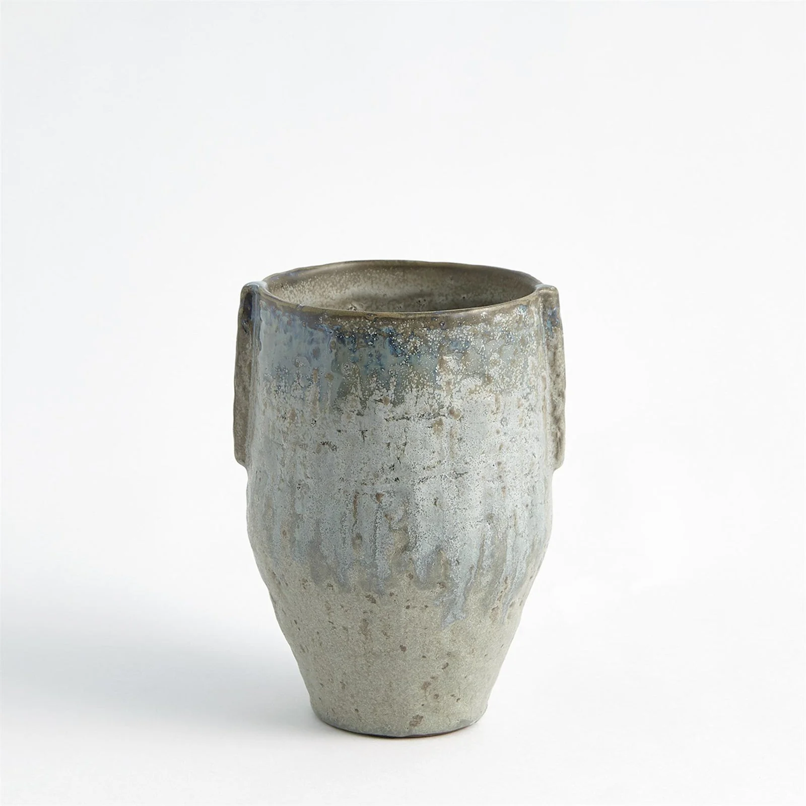 Global Views Pinch Pot Vase Reactive Seafoam - Image 3