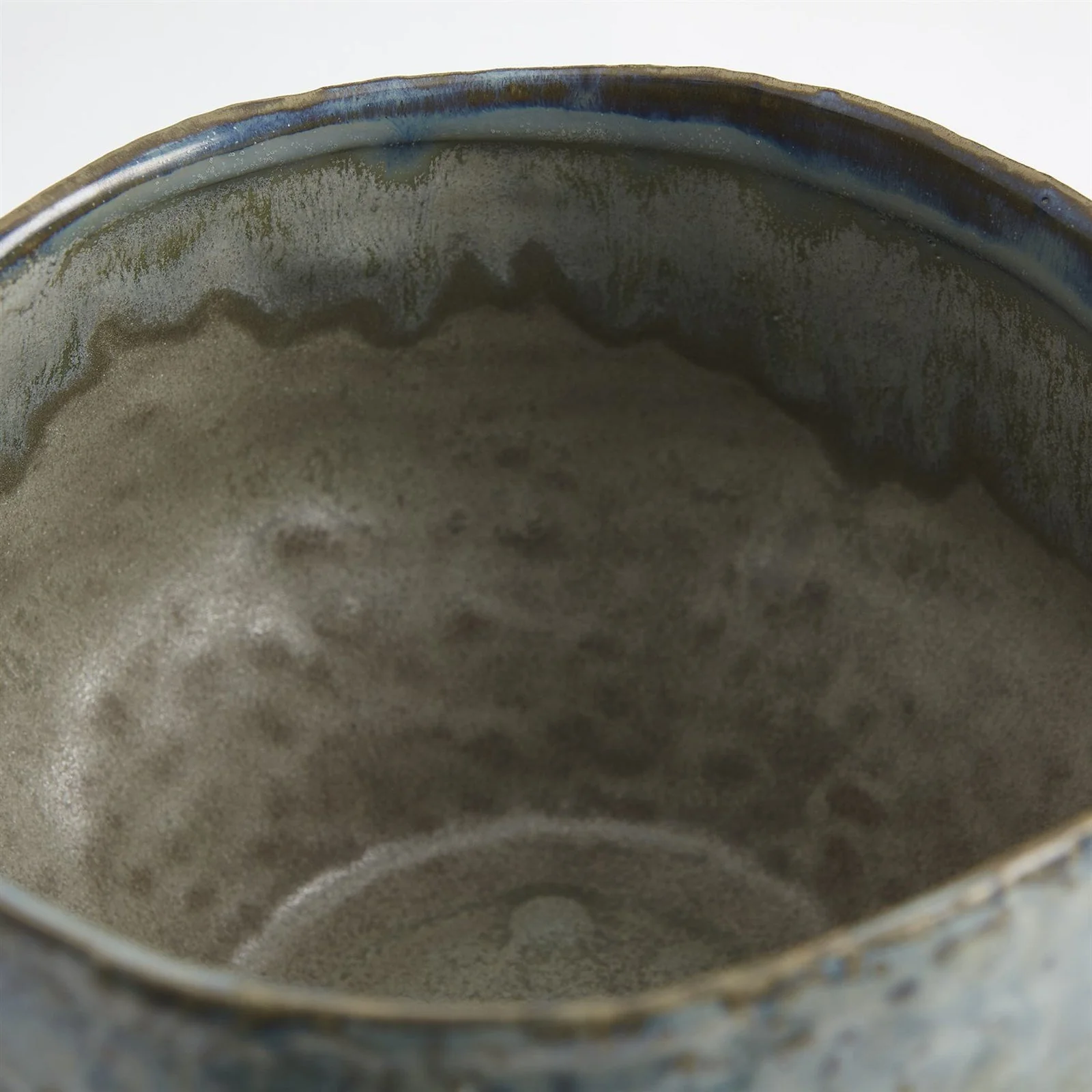 Global Views Pinch Pot Vase Reactive Seafoam - Image 5
