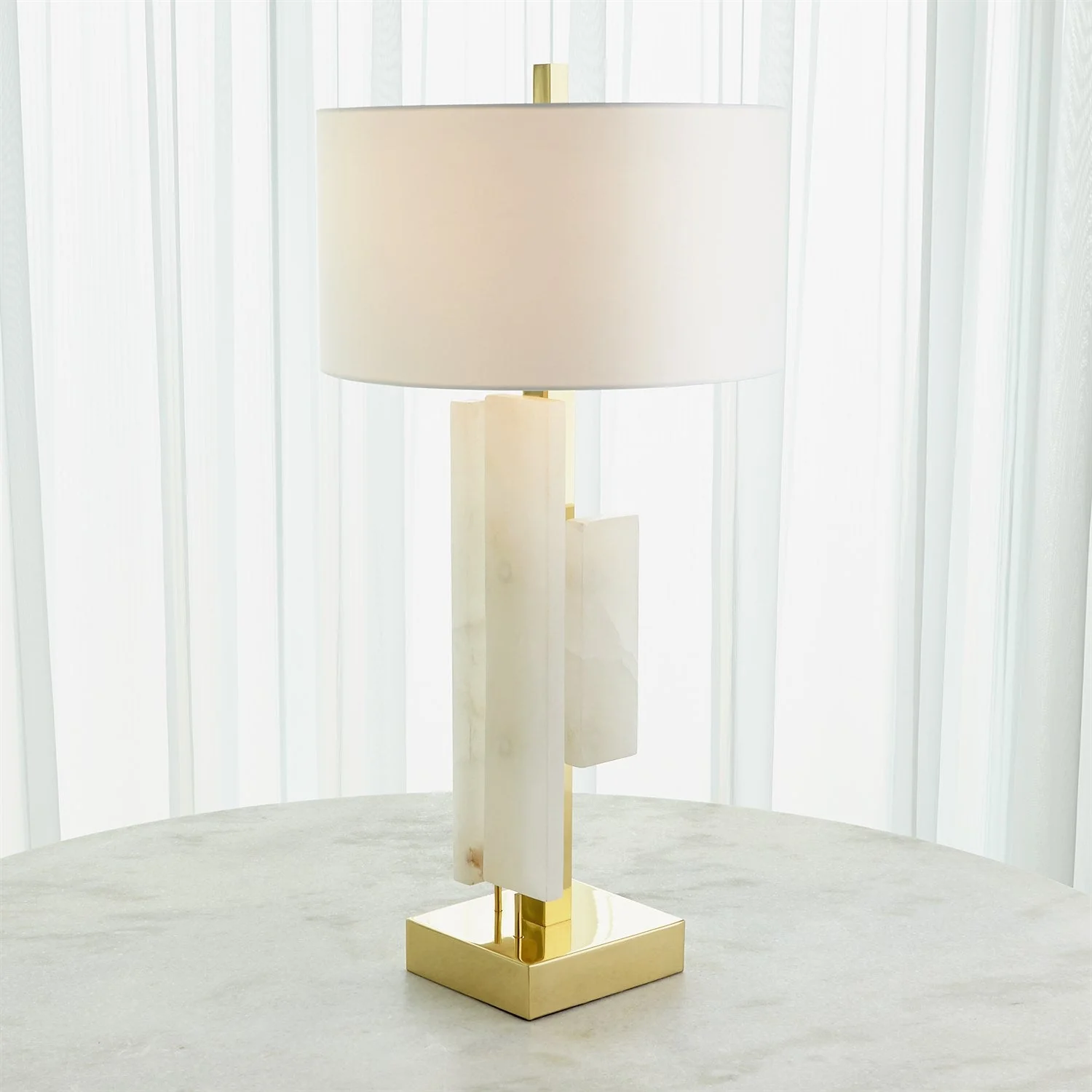 Global Views Posh Block Table Lamp - Image 5