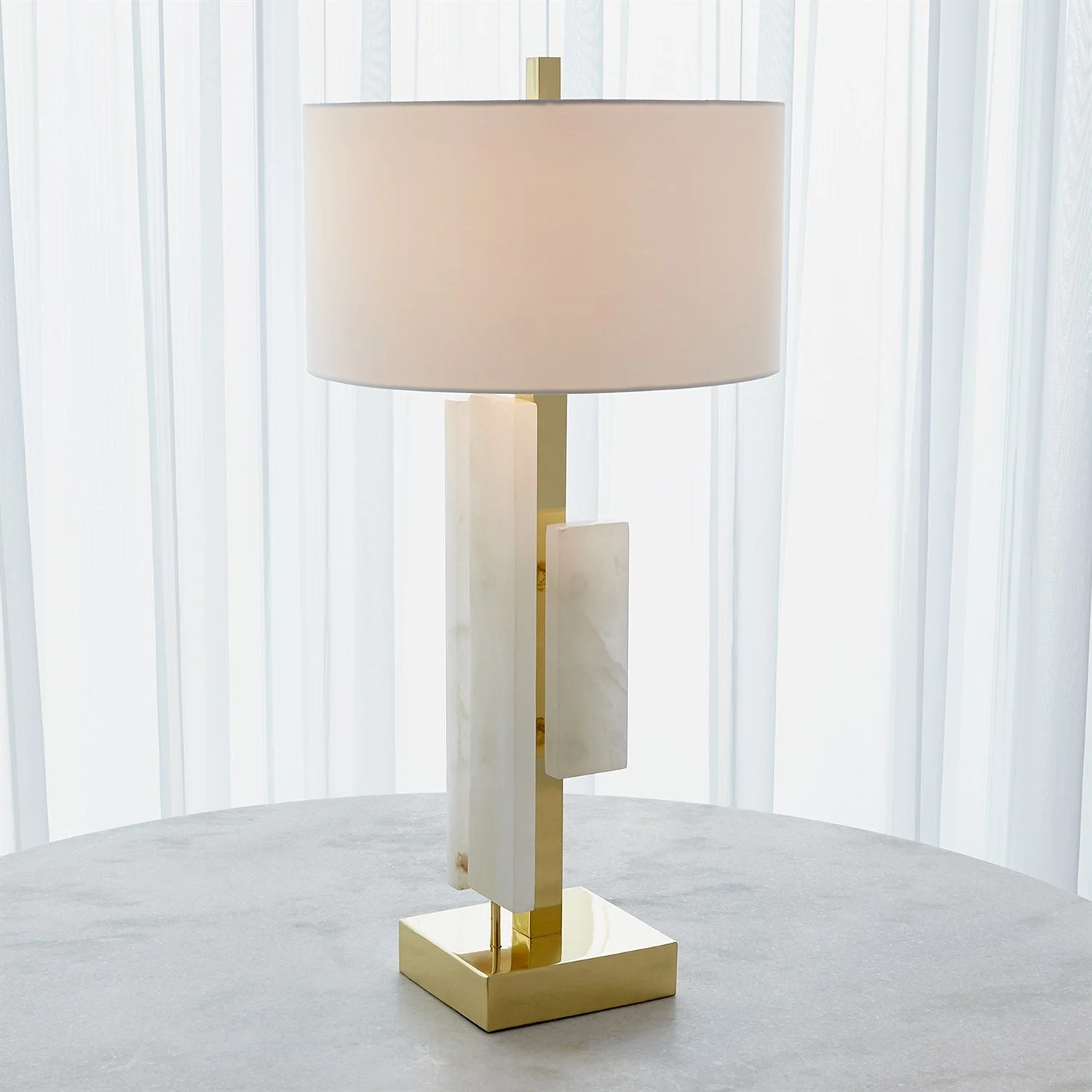 Global Views Posh Block Table Lamp - Image 6