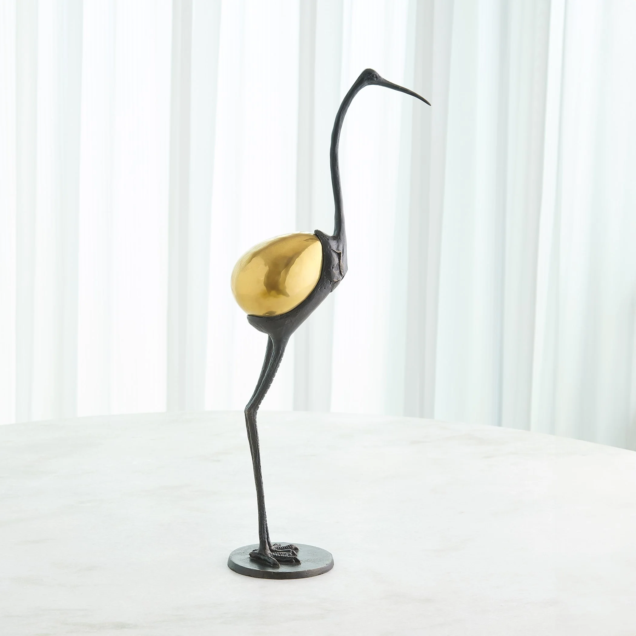Global Views Precious Egg Sculpture Brass - Image 5