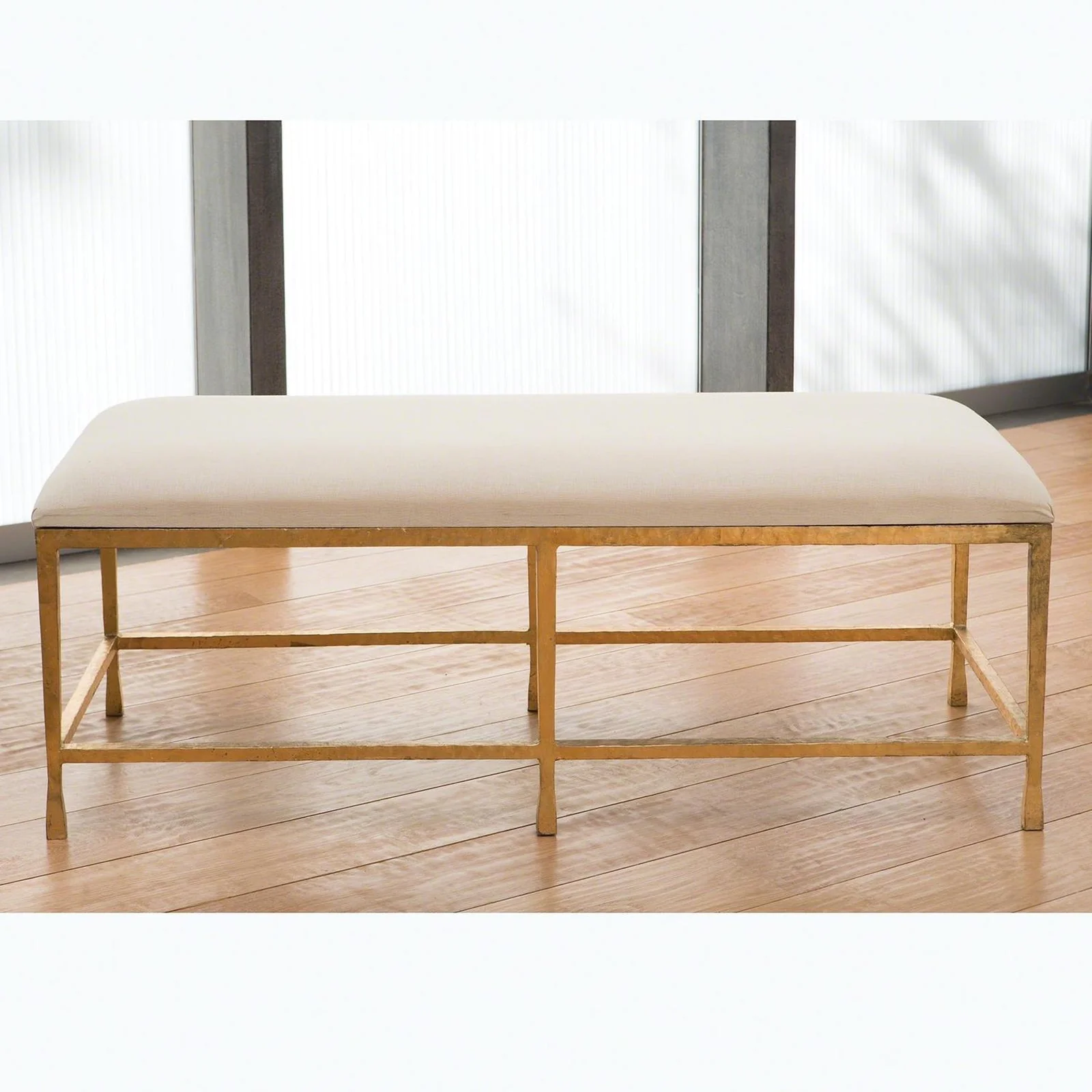 Global Views Quad Pod Bench with Muslin Cushion - Image 3