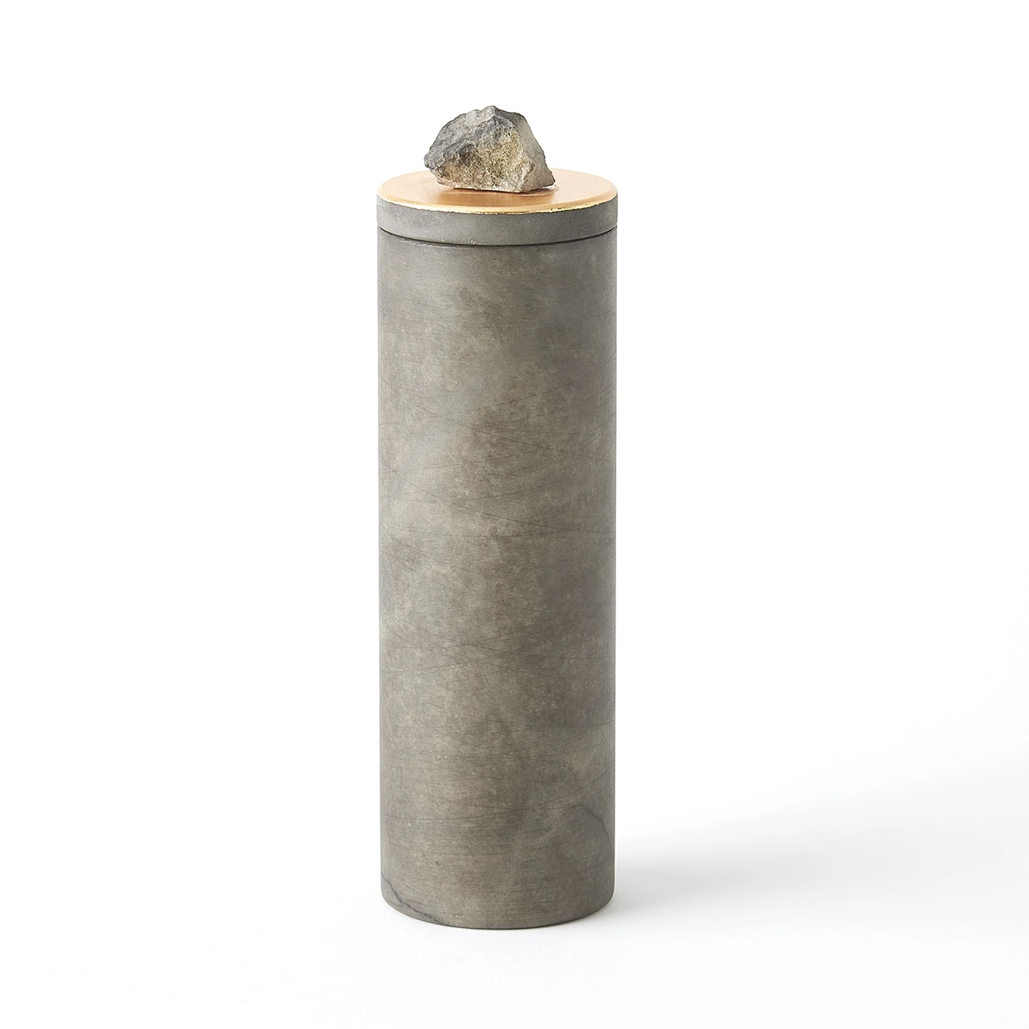 Global Views Quarry Jar Grey/Gold Leaf - Image 13