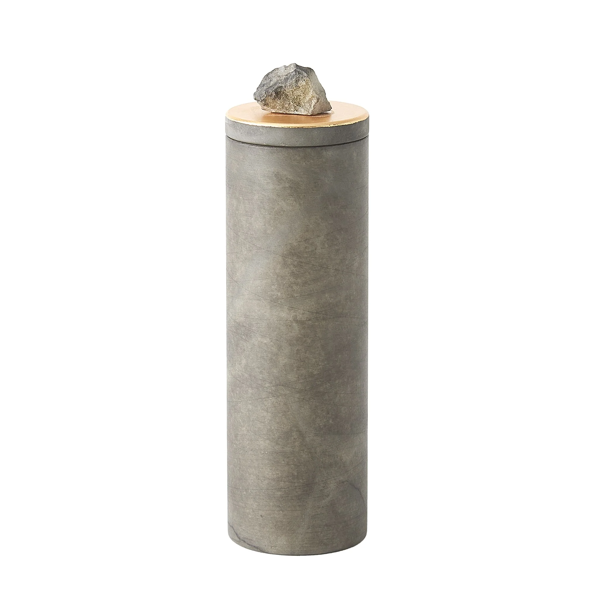 Global Views Quarry Jar Grey/Gold Leaf - Image 17