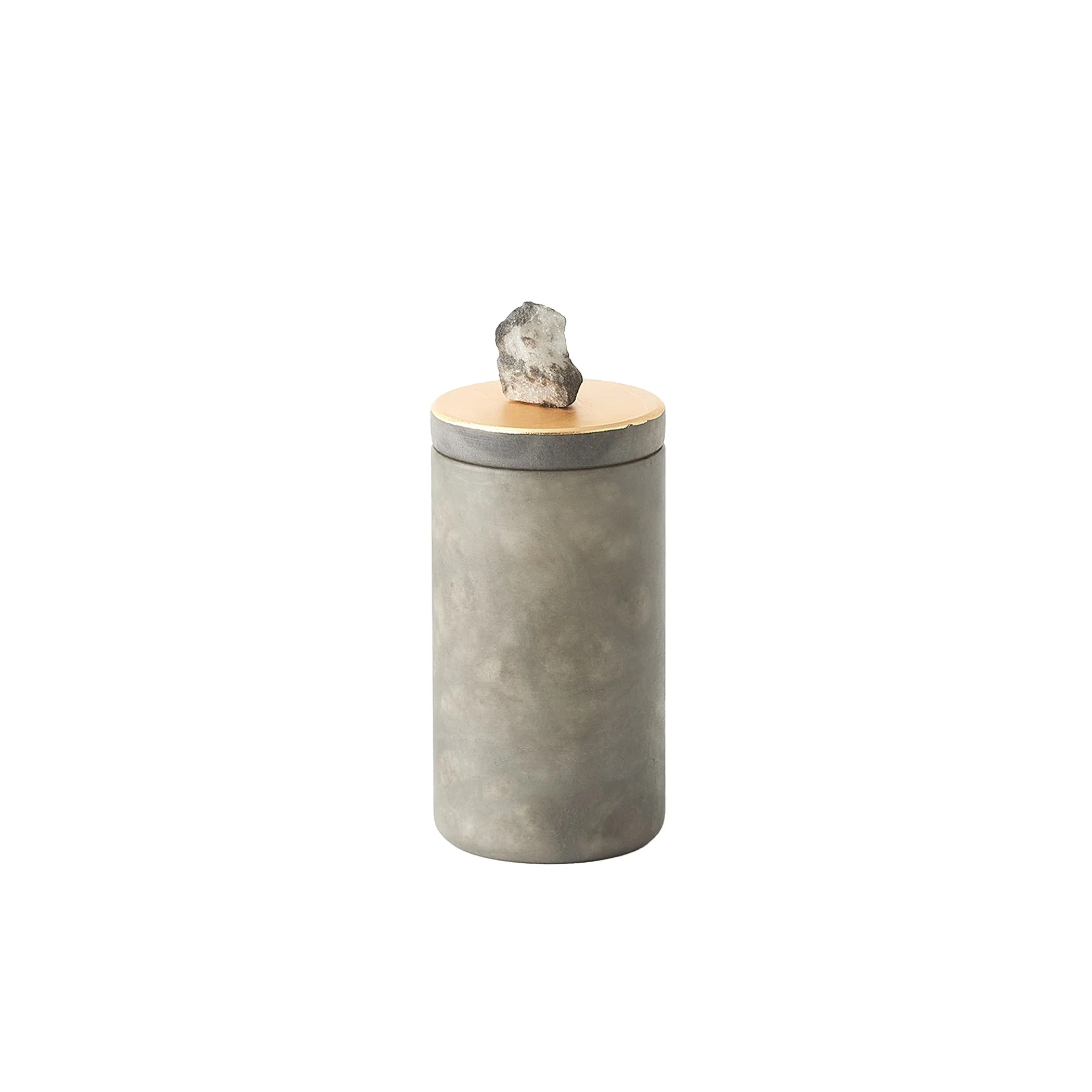 Global Views Quarry Jar Grey/Gold Leaf - Image 8