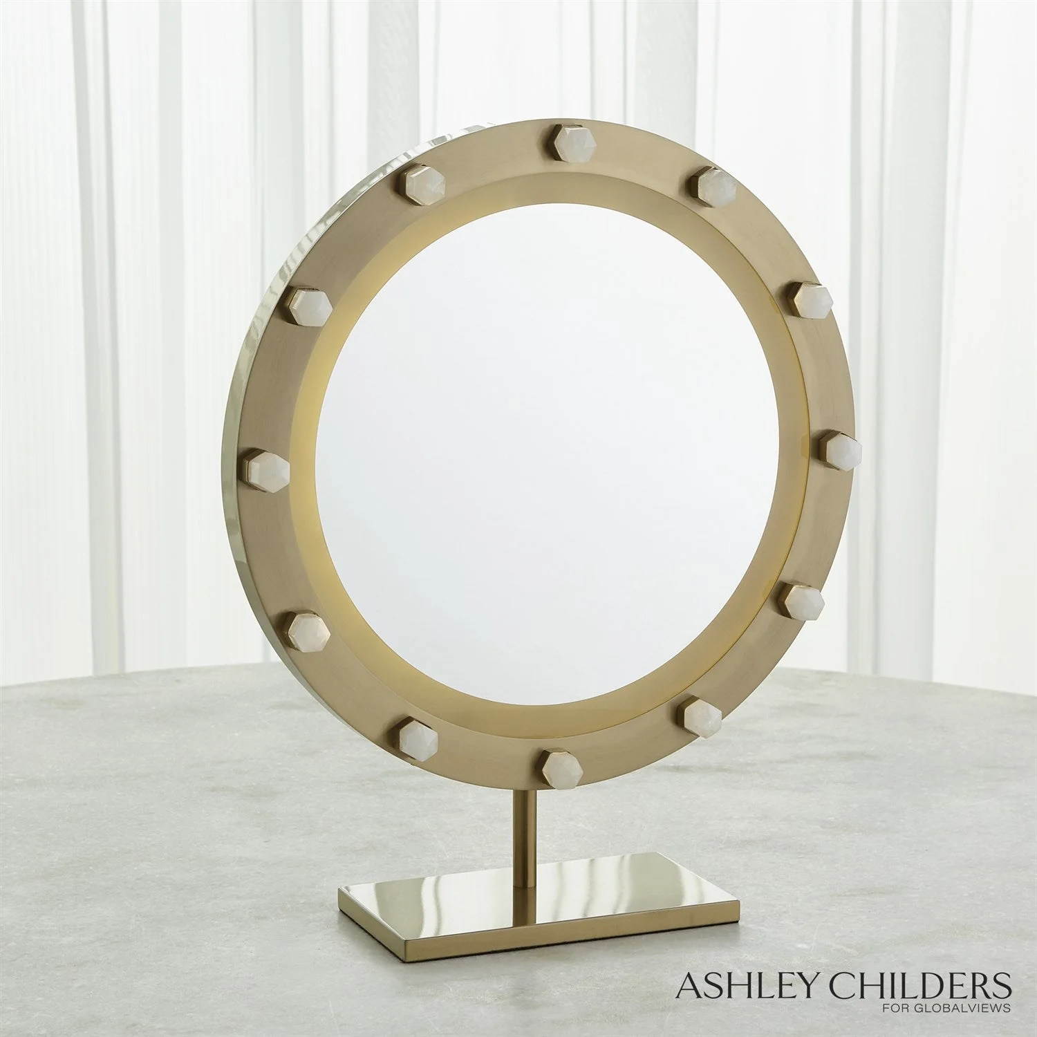 Global Views Quartz Vanity Mirror by Ashley Childers - Image 3