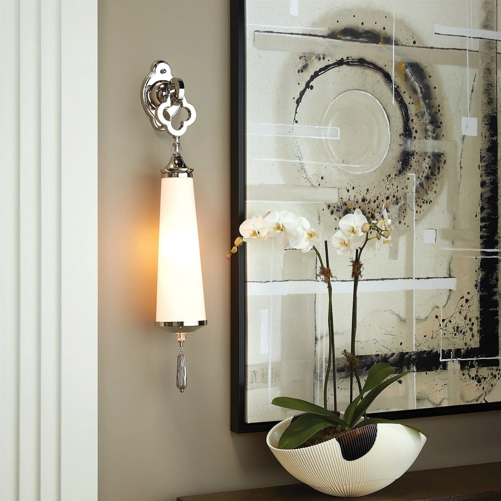 Global Views Quatrefoil Sconce Hw - Image 9