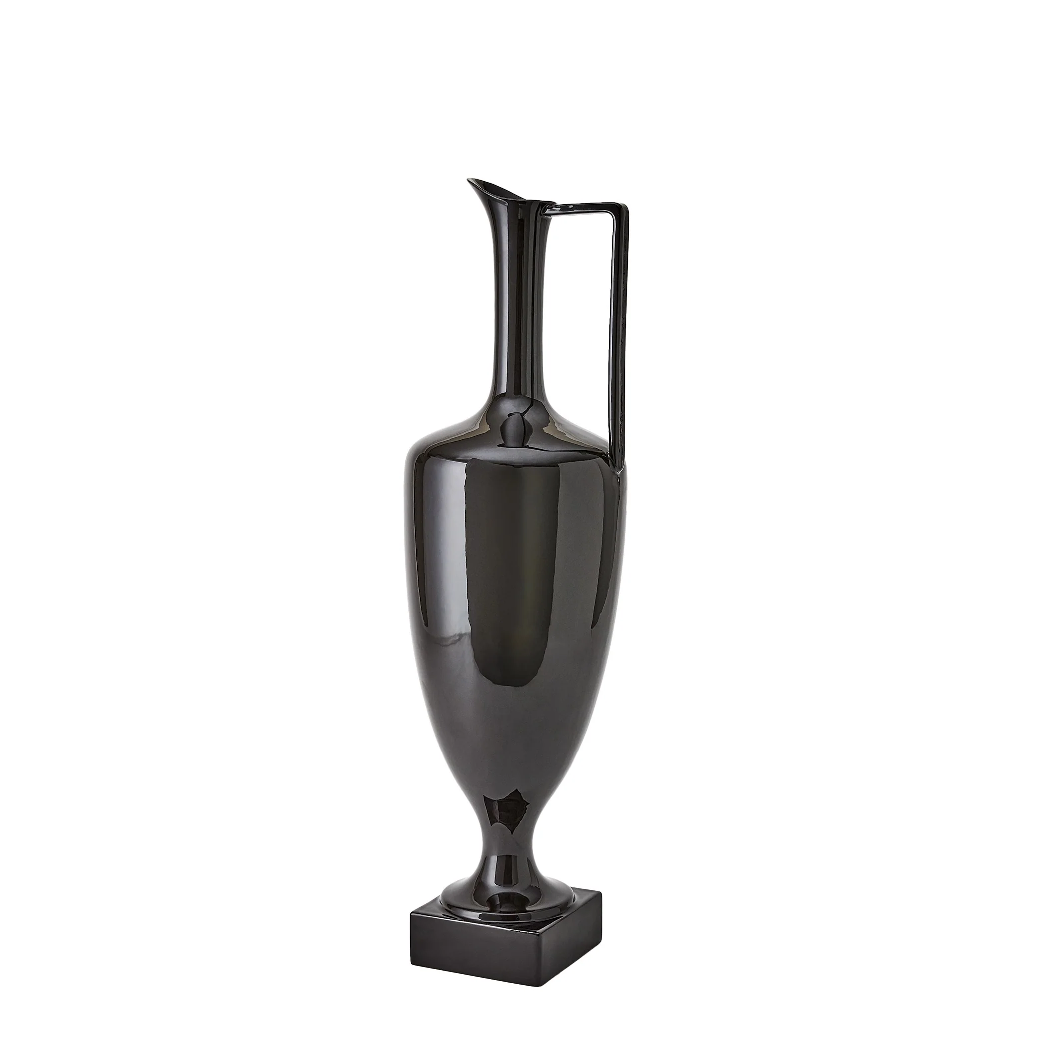 Global Views Quiet Curve Urn Black - Image 10