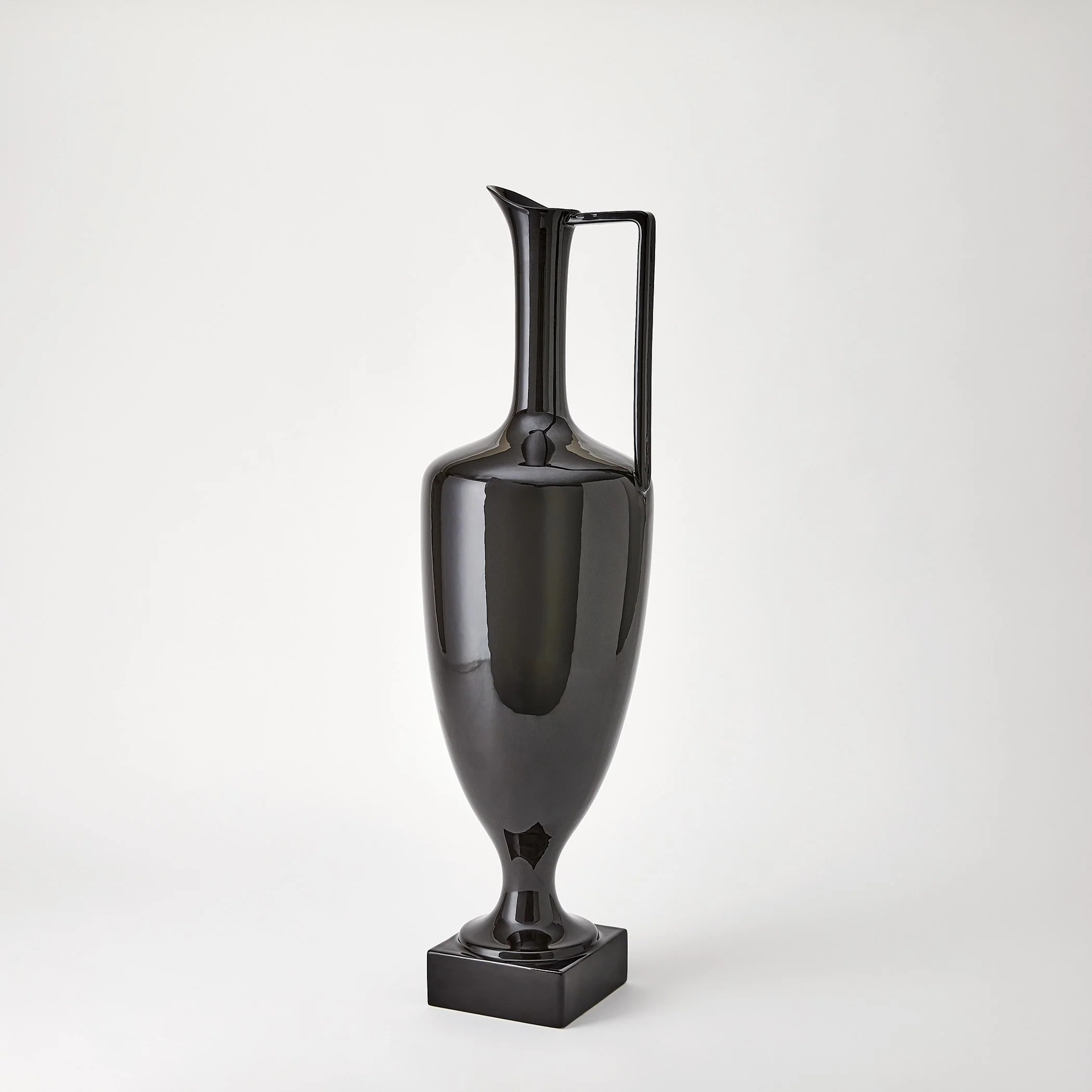 Global Views Quiet Curve Urn Black - Image 8