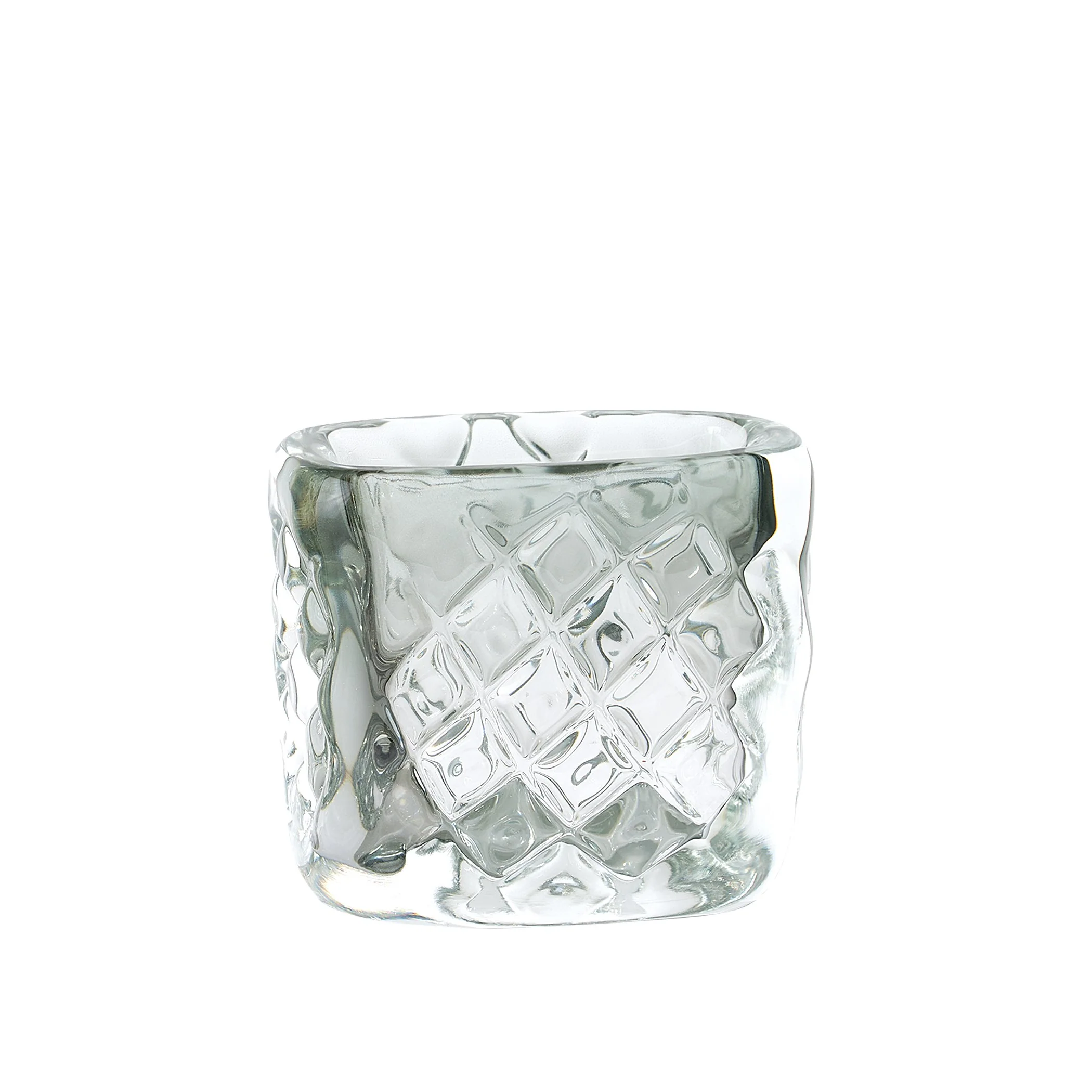 Global Views Quilted Vase-Grey-Wide - Image 5