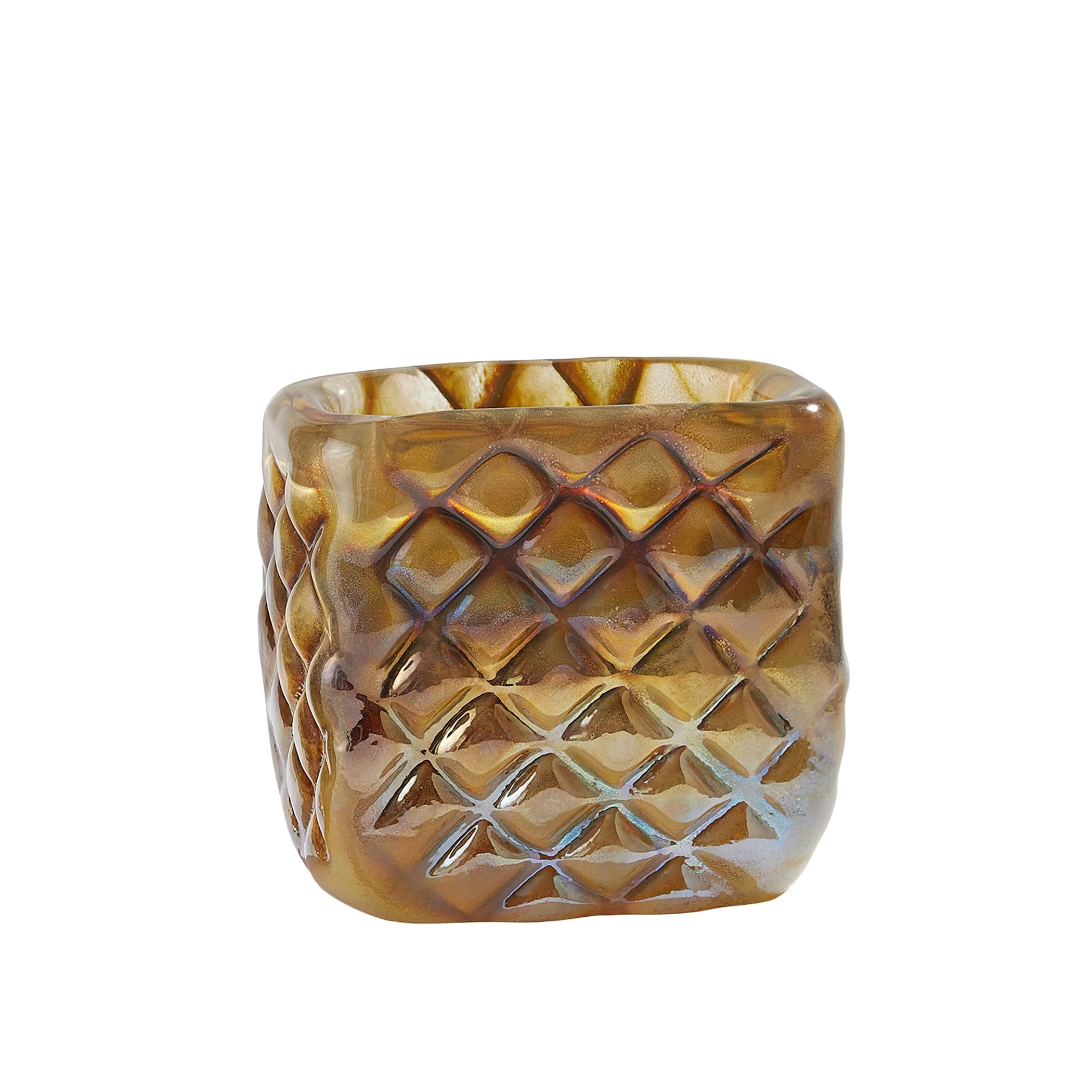 Global Views Quilted Vase-Iris Gelp-Wide - Image 6