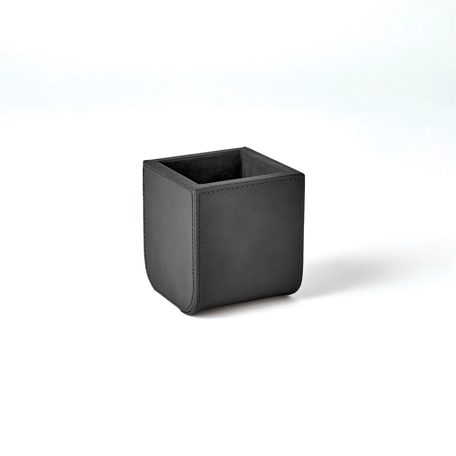 Global Views Radius Edge Leather Desk Accessories - Black - Image 6