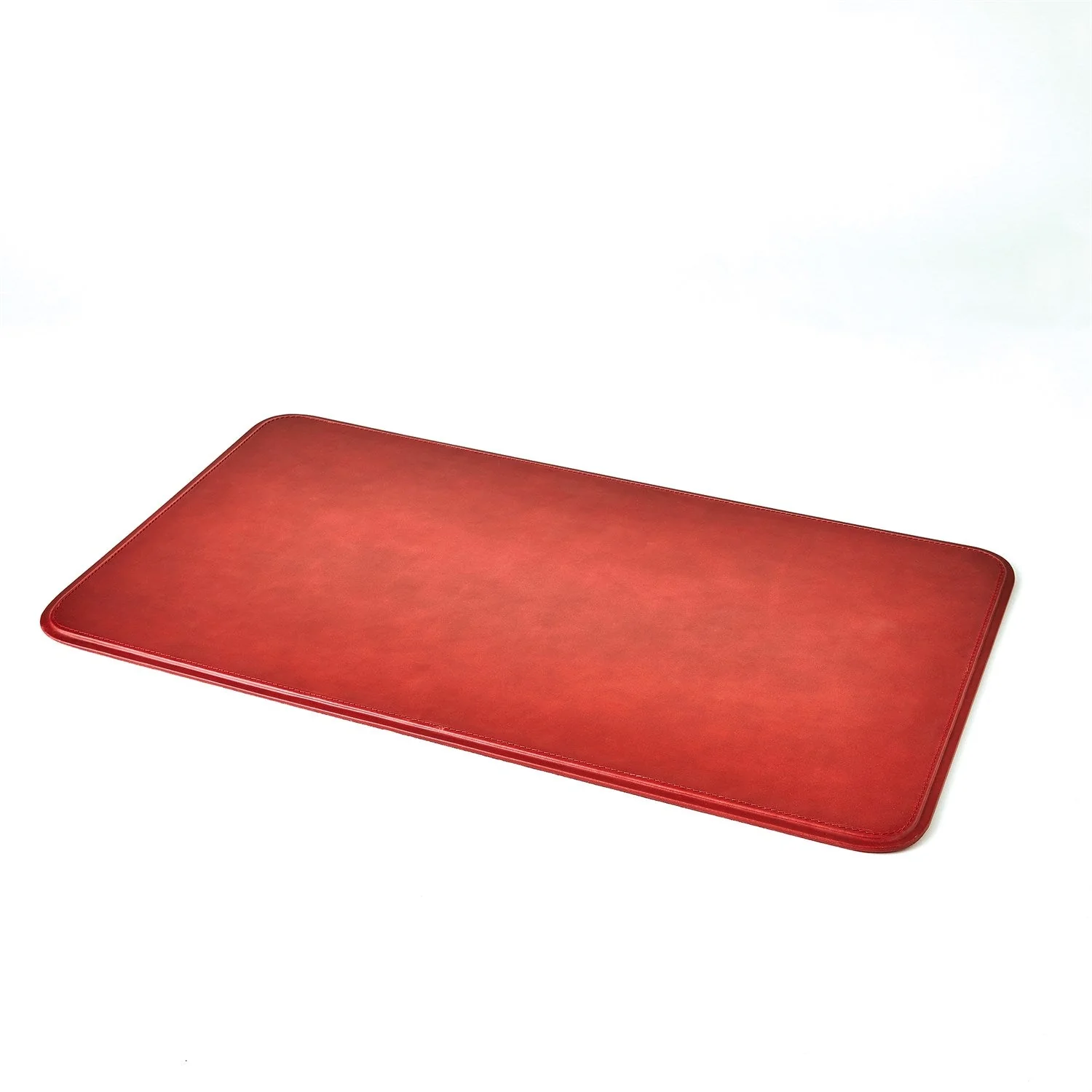 Global Views Radius Edge Leather Desk Accessories - Deep Red - Image 6