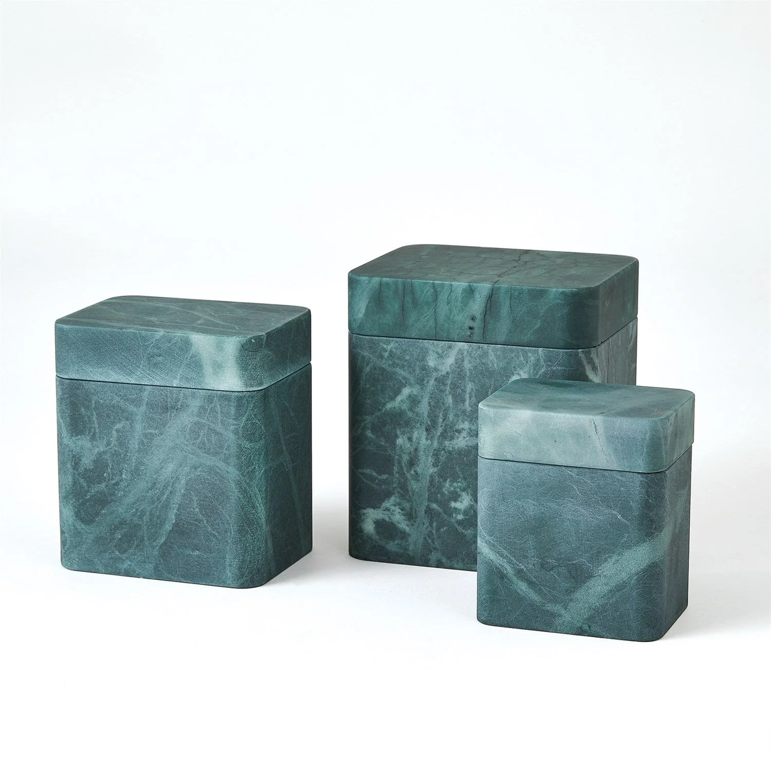 Global Views Raggio Alabaster Box - Black/Green - Image 6