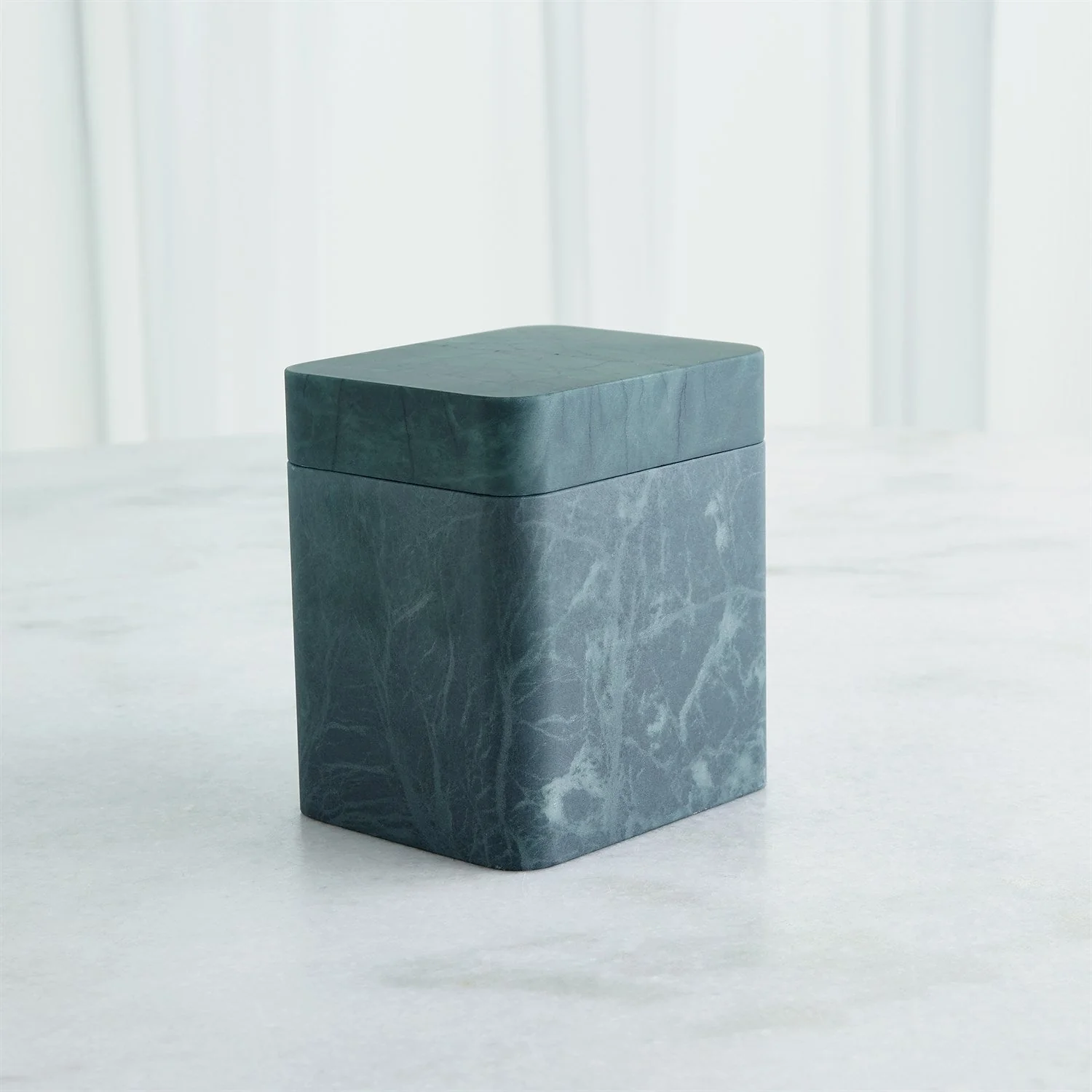 Global Views Raggio Alabaster Box - Black/Green - Image 8