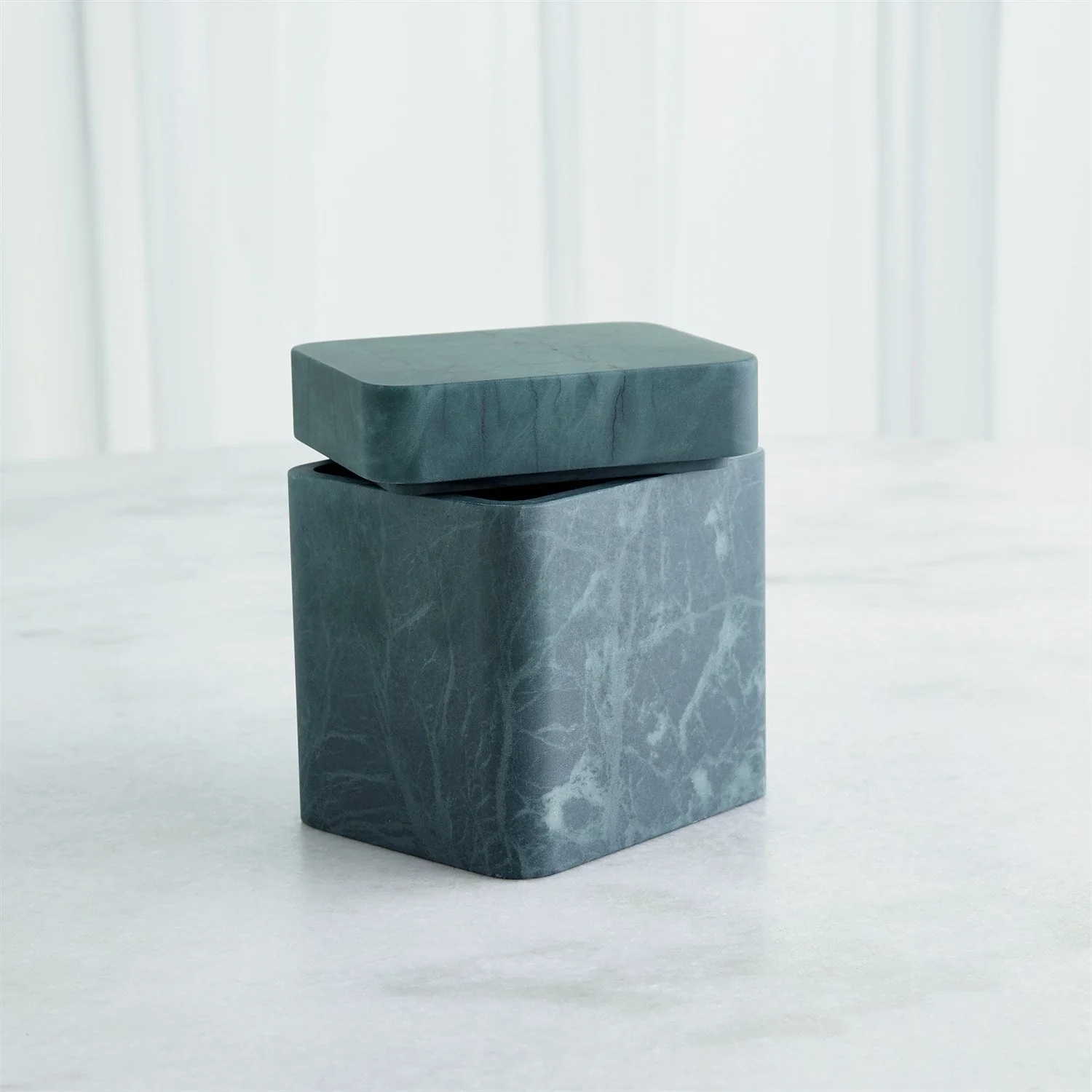 Global Views Raggio Alabaster Box - Black/Green - Image 9