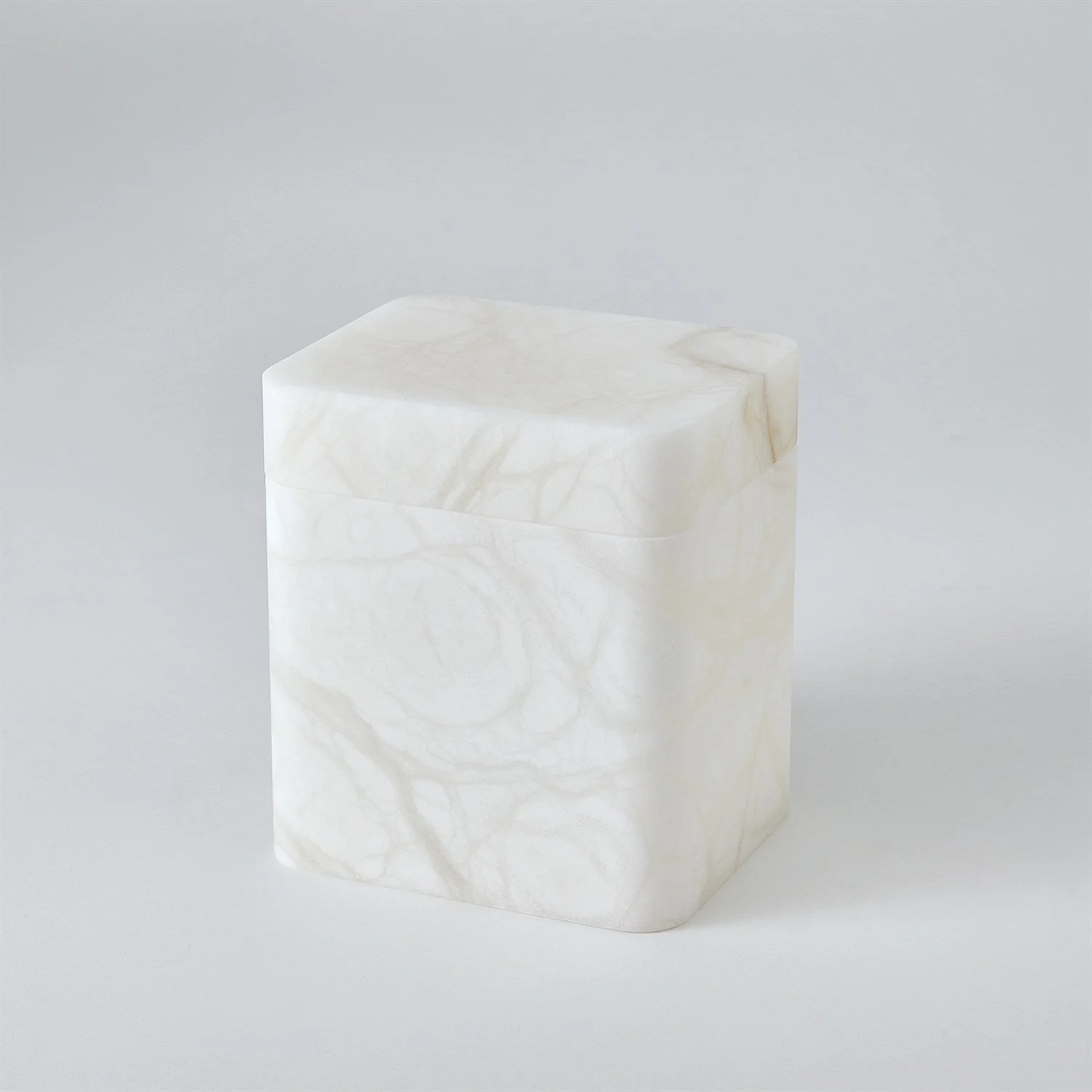Global Views Raggio Alabaster Box - White - Image 11