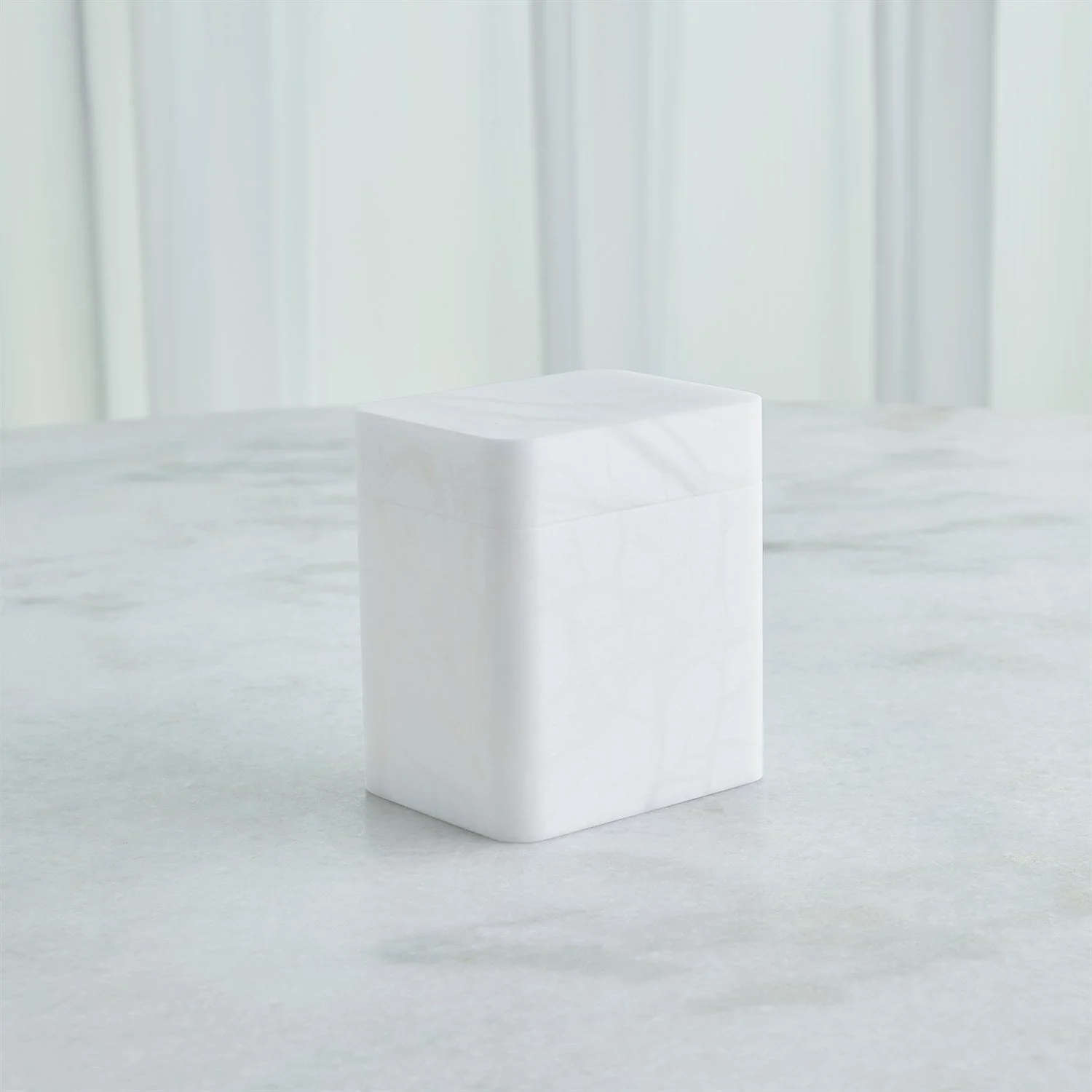 Global Views Raggio Alabaster Box - White - Image 12