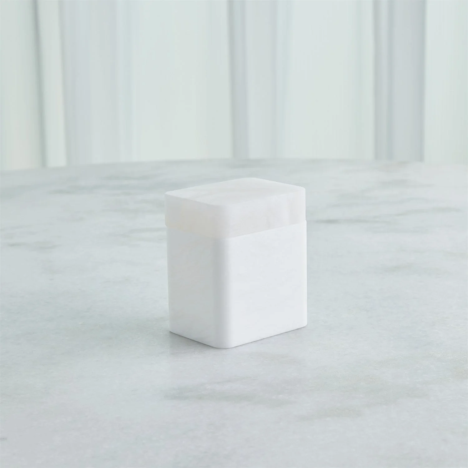 Global Views Raggio Alabaster Box - White - Image 15
